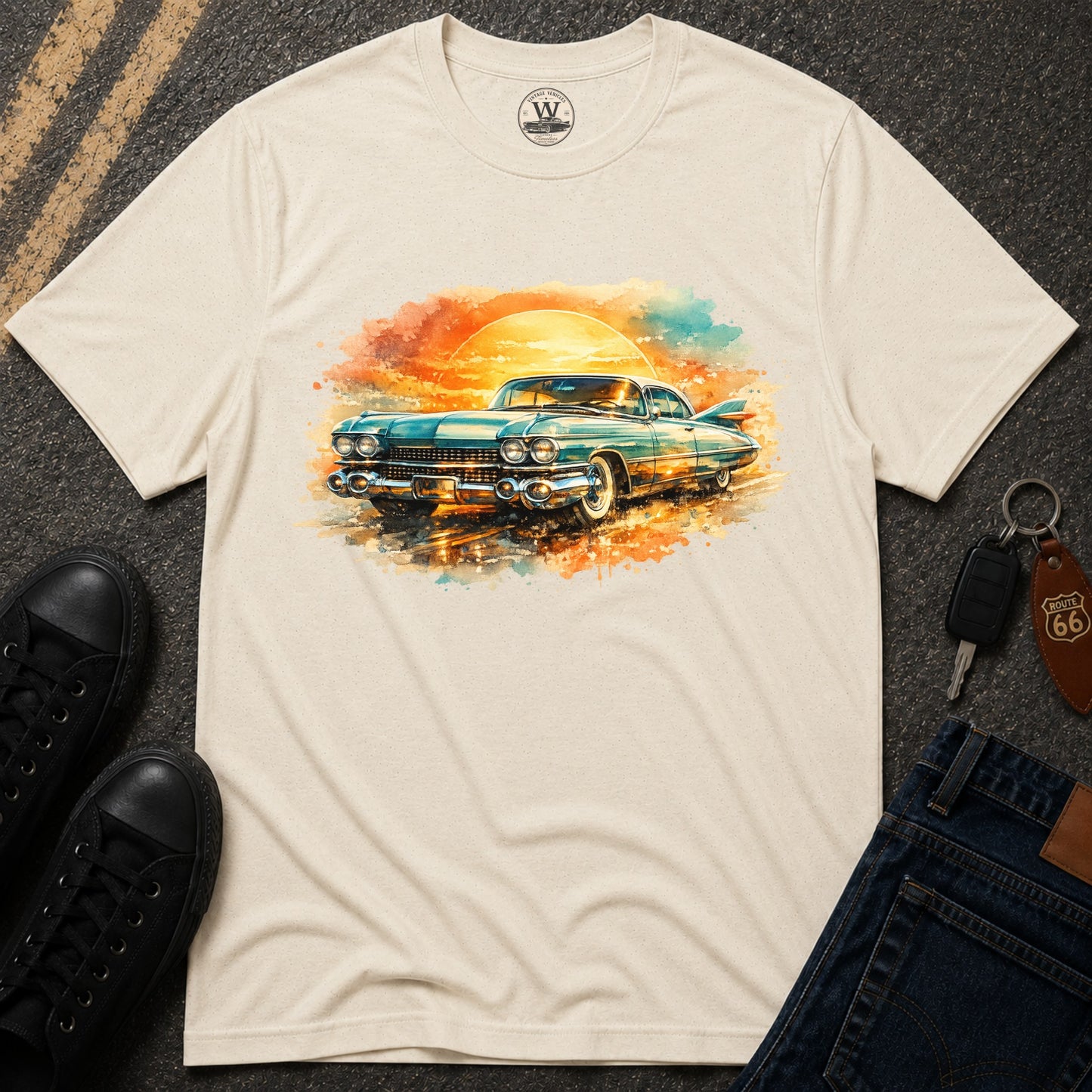 Golden Sunset Cruiser Tee