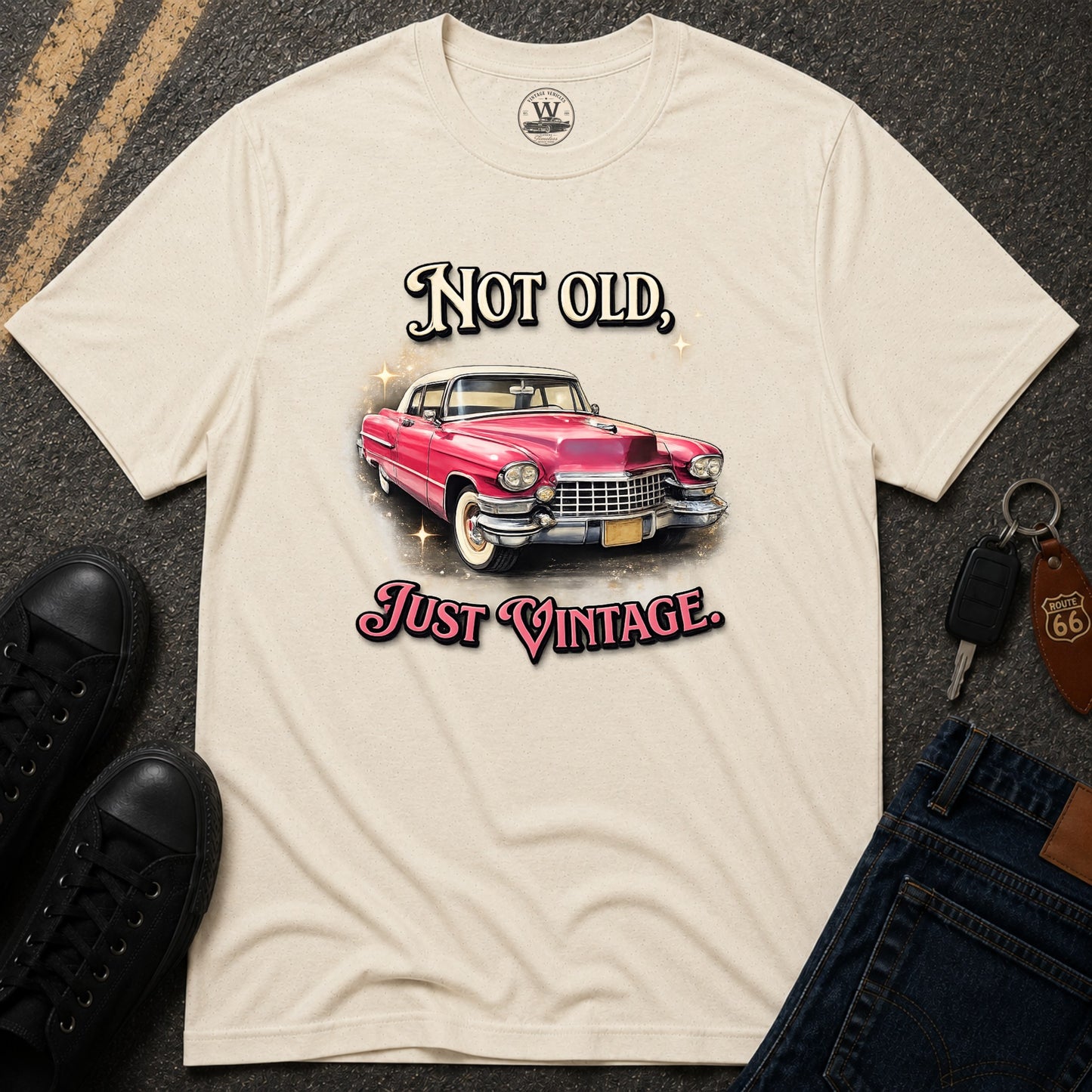 Not Old, Just Vintage – Classic Car Tee
