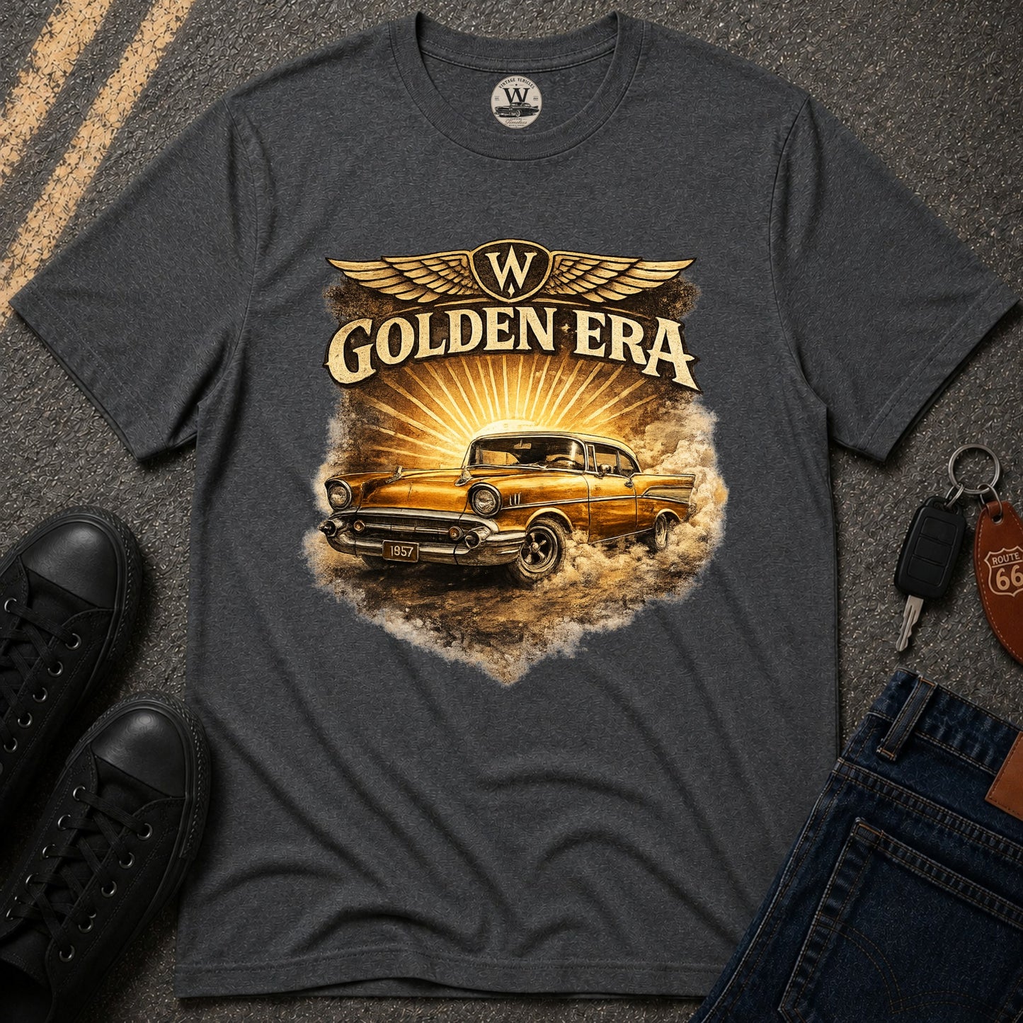 Golden Era – Classic Car Tee
