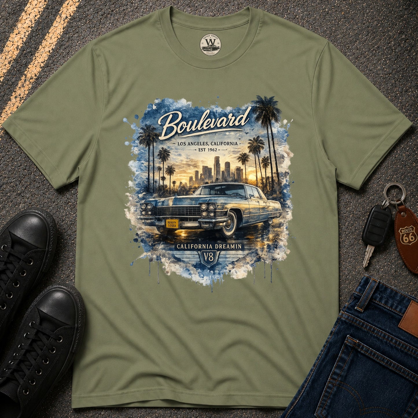 LA Boulevard – Vintage Vehicle Tee