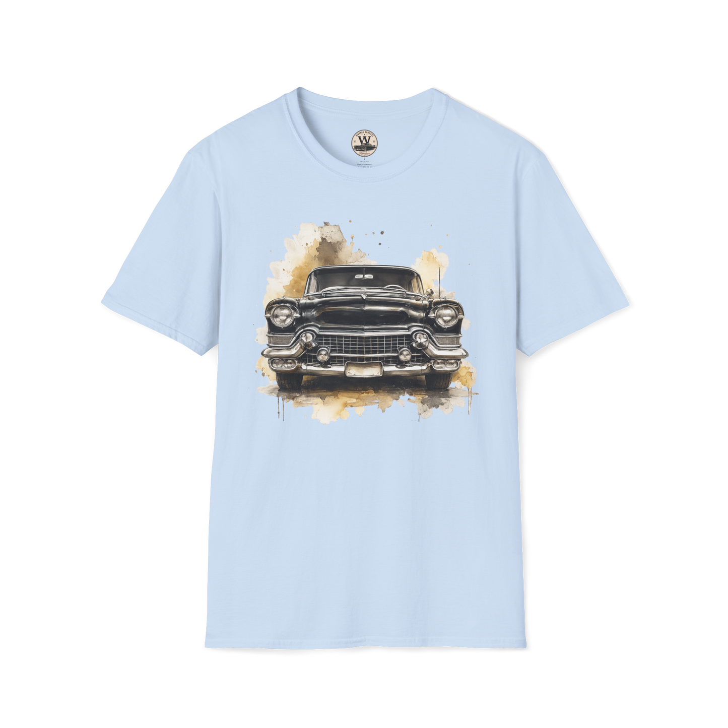 Vintage American Car Watercolor Graphic Tee