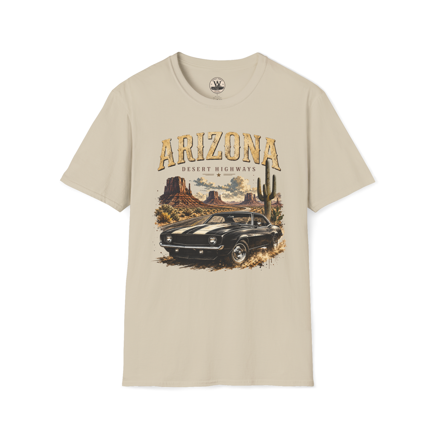 Arizona Desert Highways Vintage Car Tee