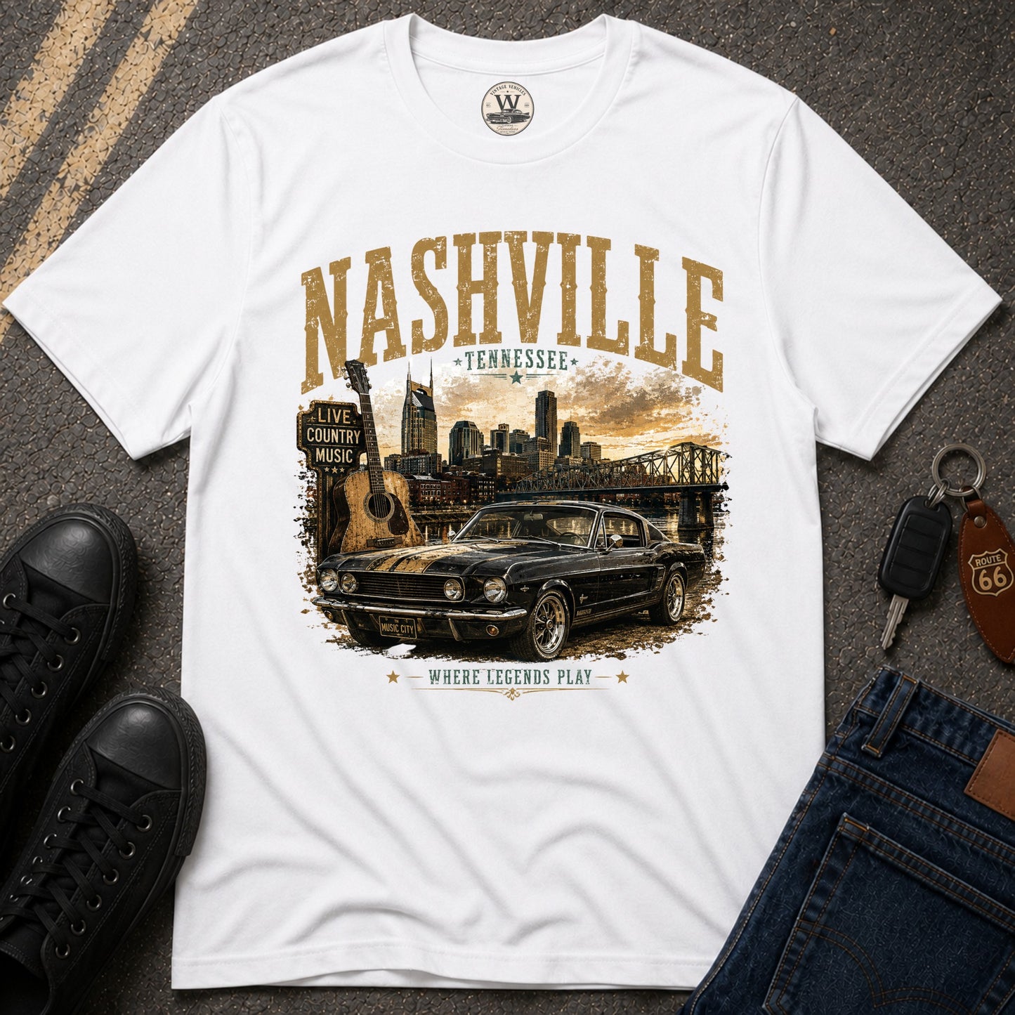 Nashville Classic Car T-Shirt