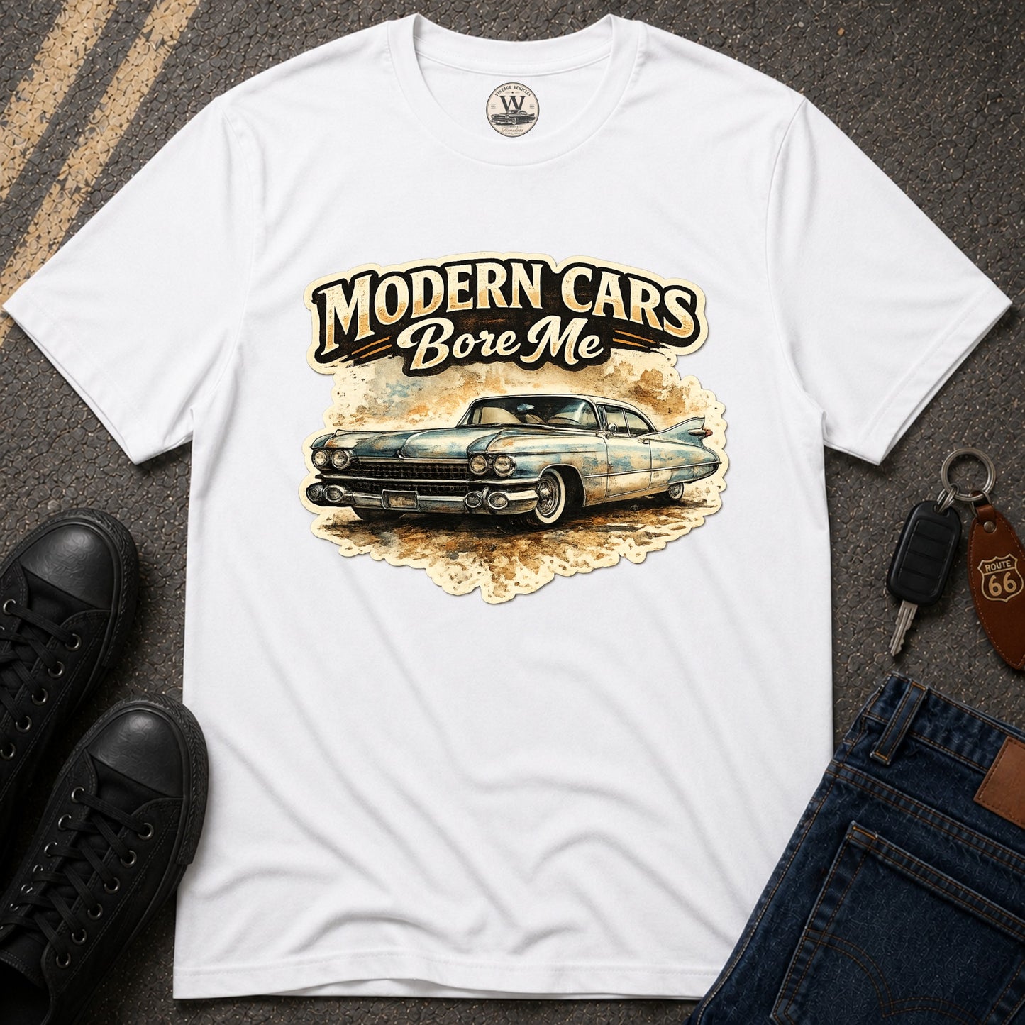 Modern Cars Bore Me Vintage Classic Car Tee
