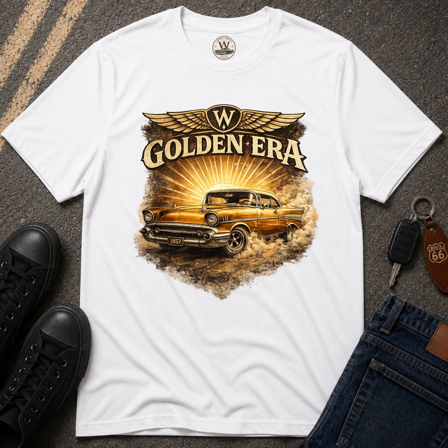 Golden Era – Classic Car Tee