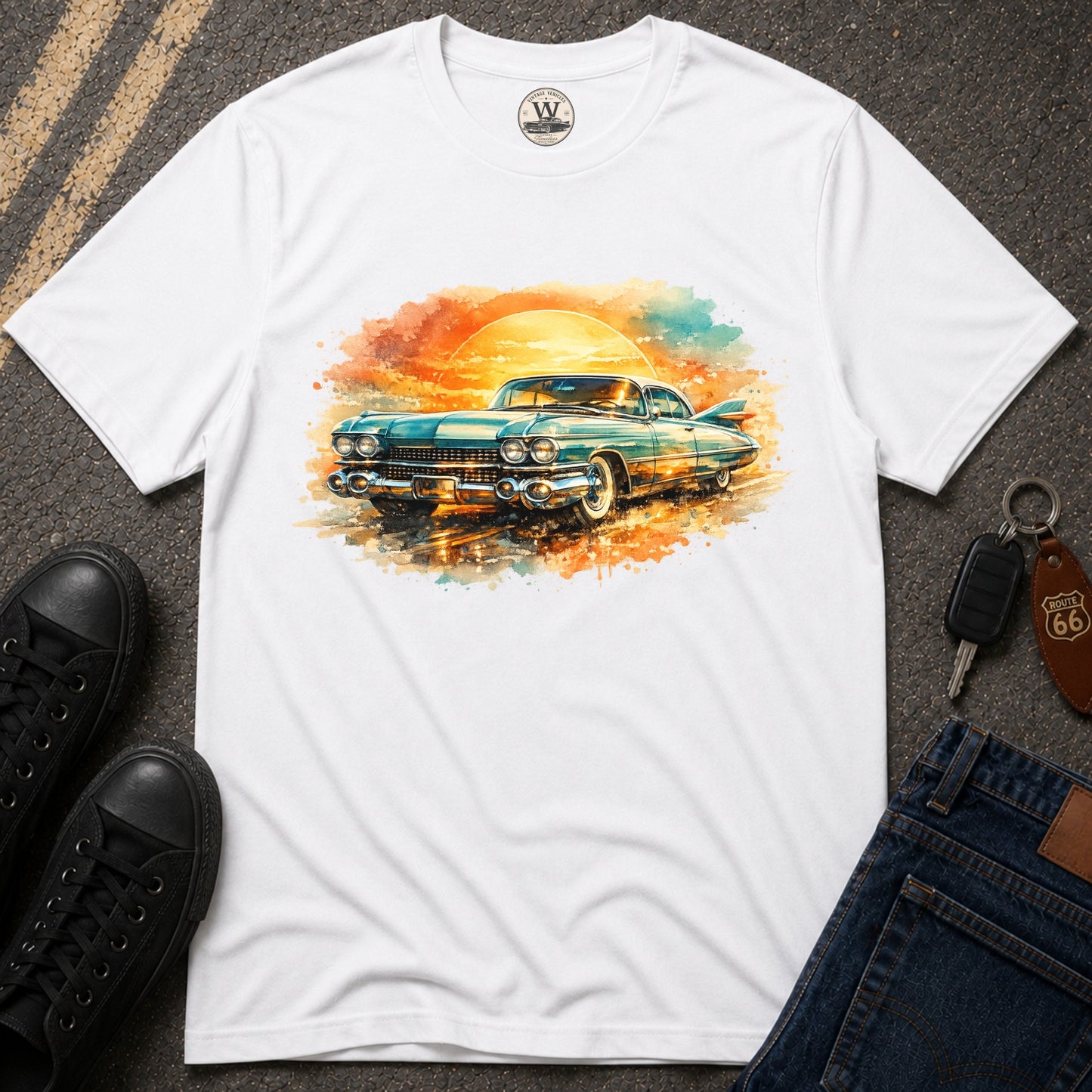 Golden Sunset Cruiser Tee