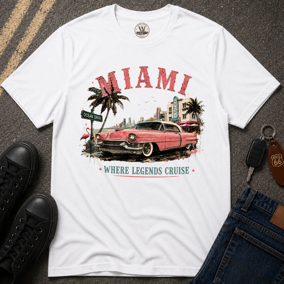 Miami Legends Car T-Shirt