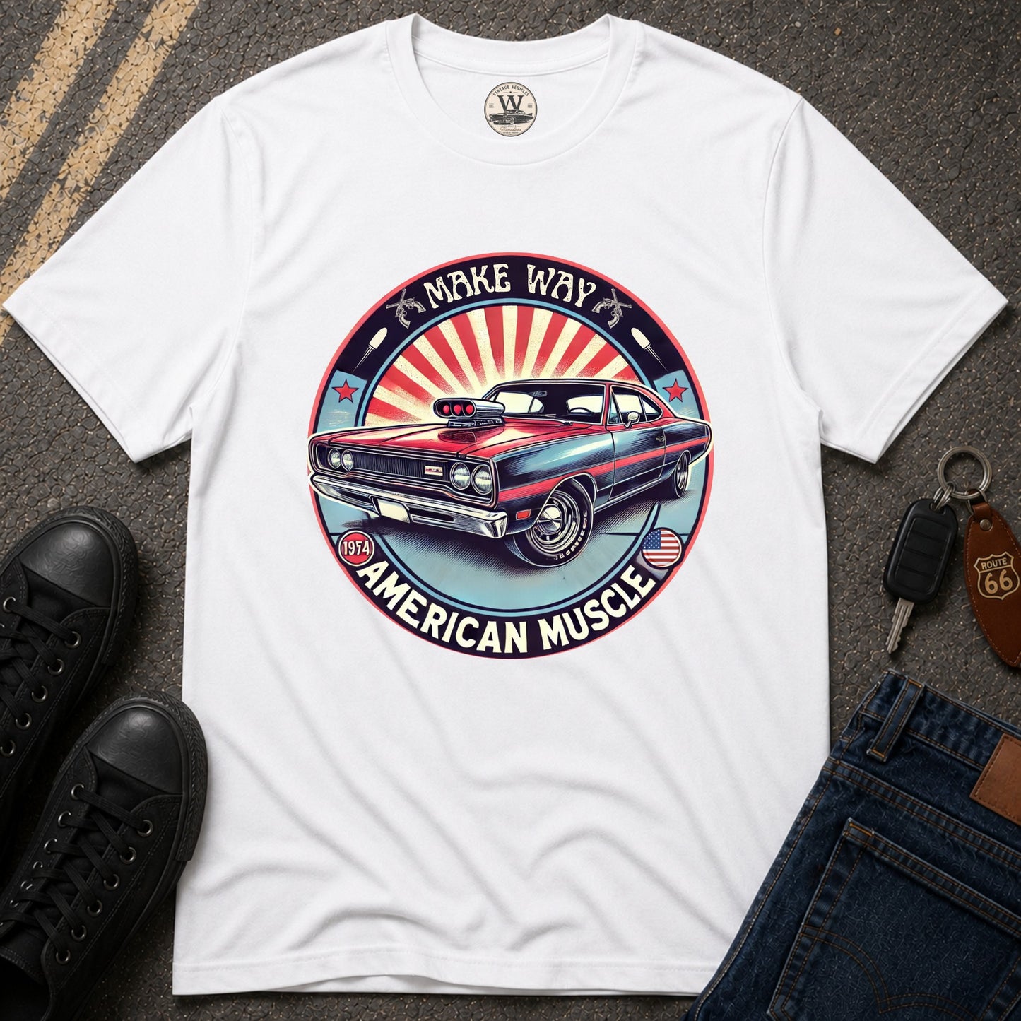 Make Way – American Muscle Car Tee