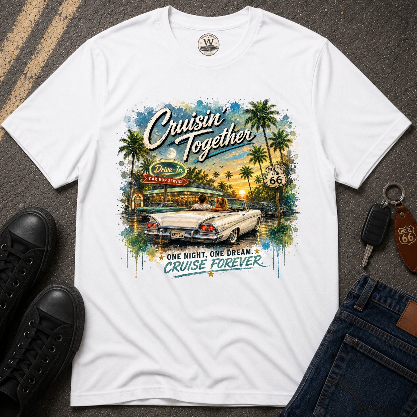 Cruisin' Together Vintage Convertible Tee
