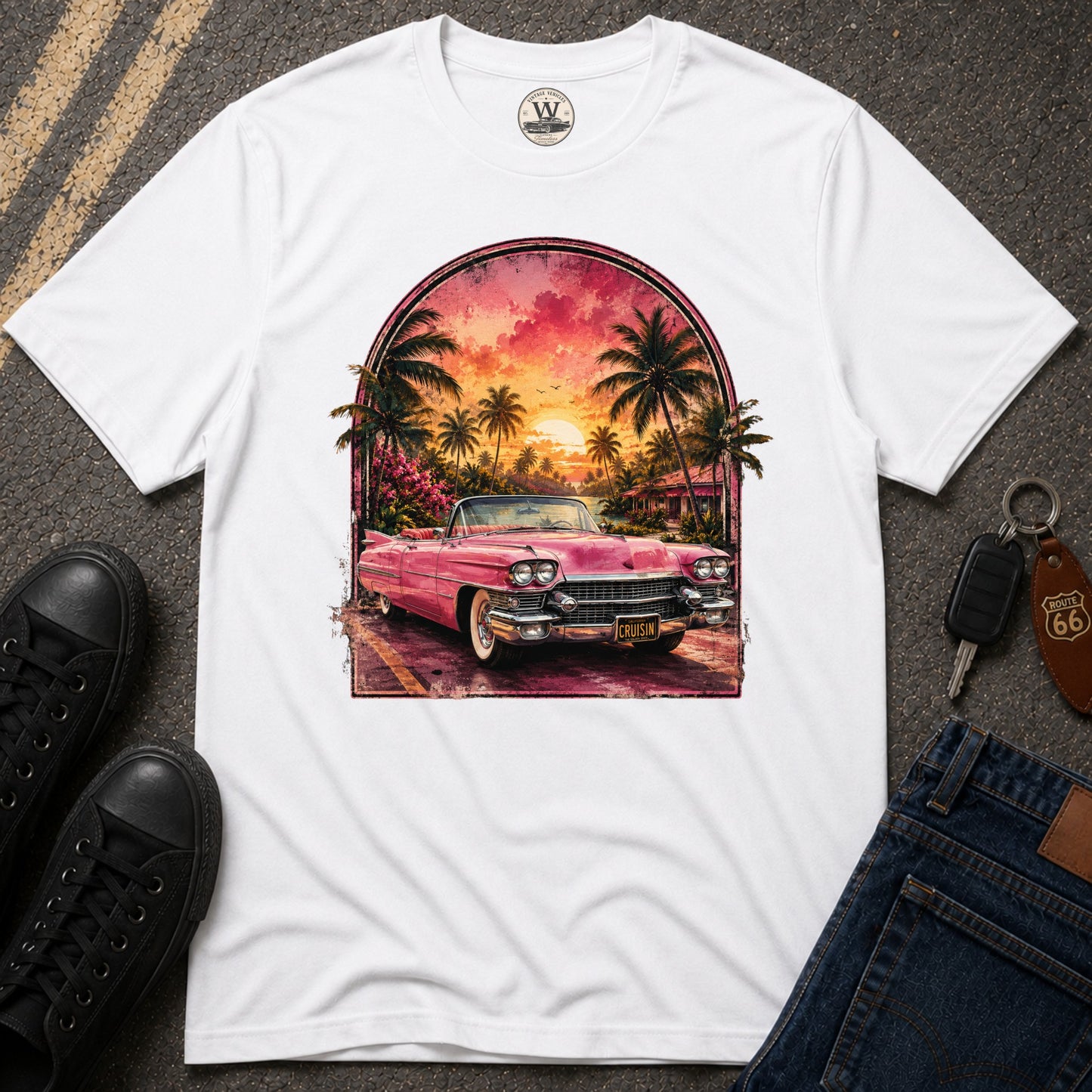 Pink Sunset Cruiser Tee
