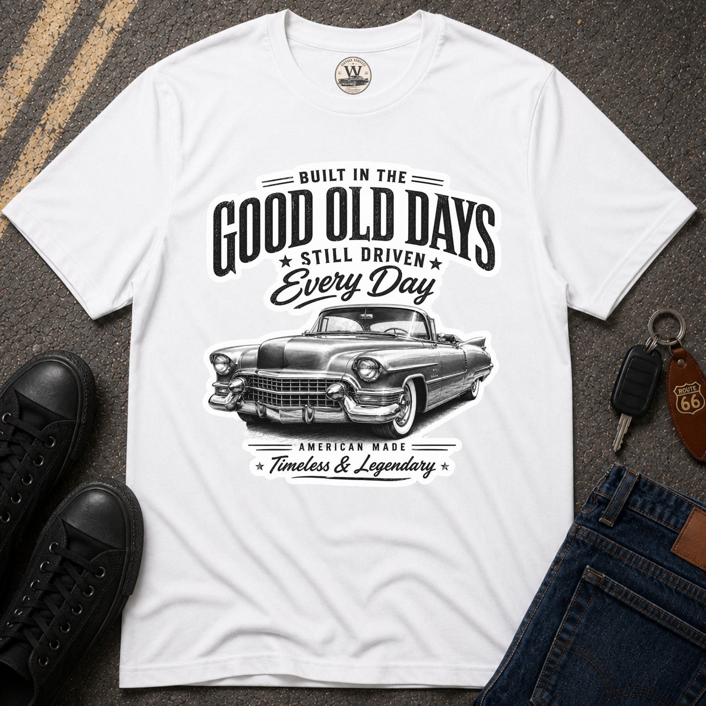 Built In The Good Old Days – Classic Car Tee