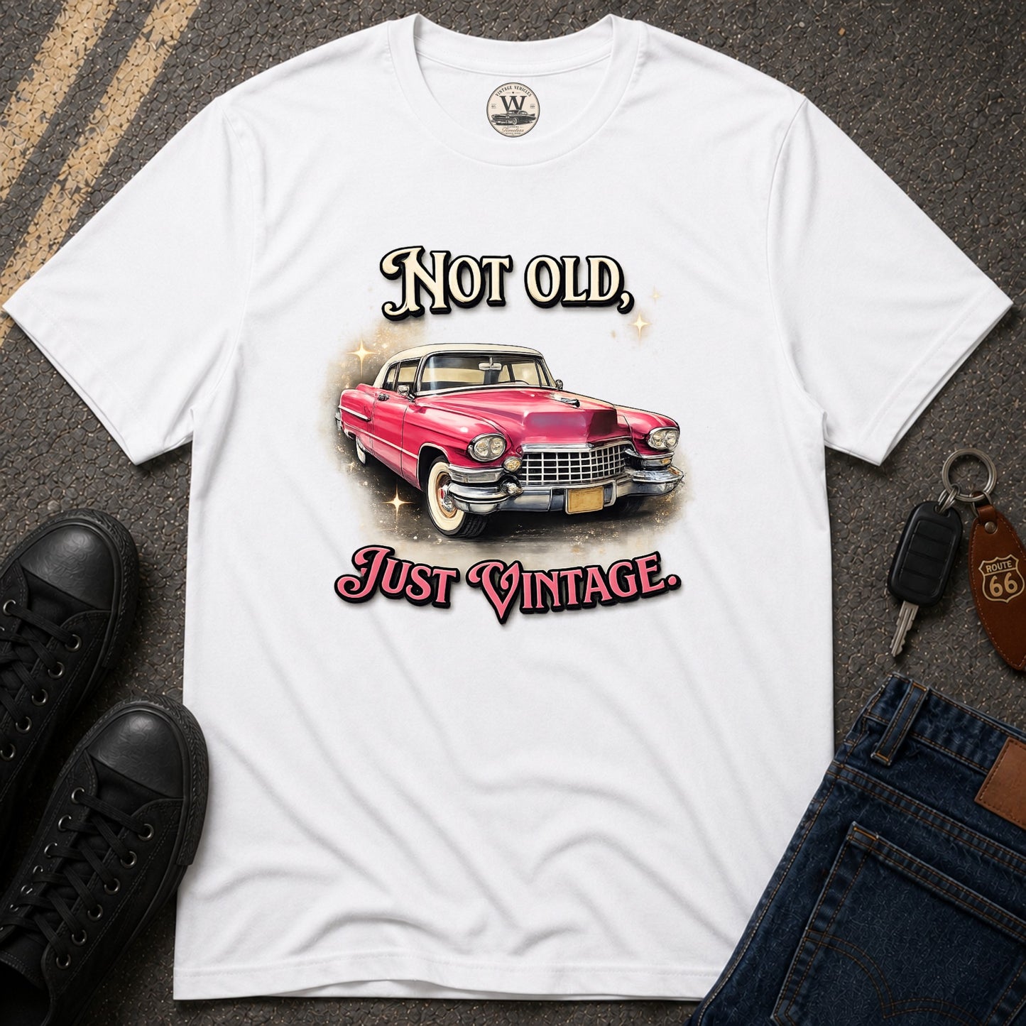 Not Old, Just Vintage – Classic Car Tee