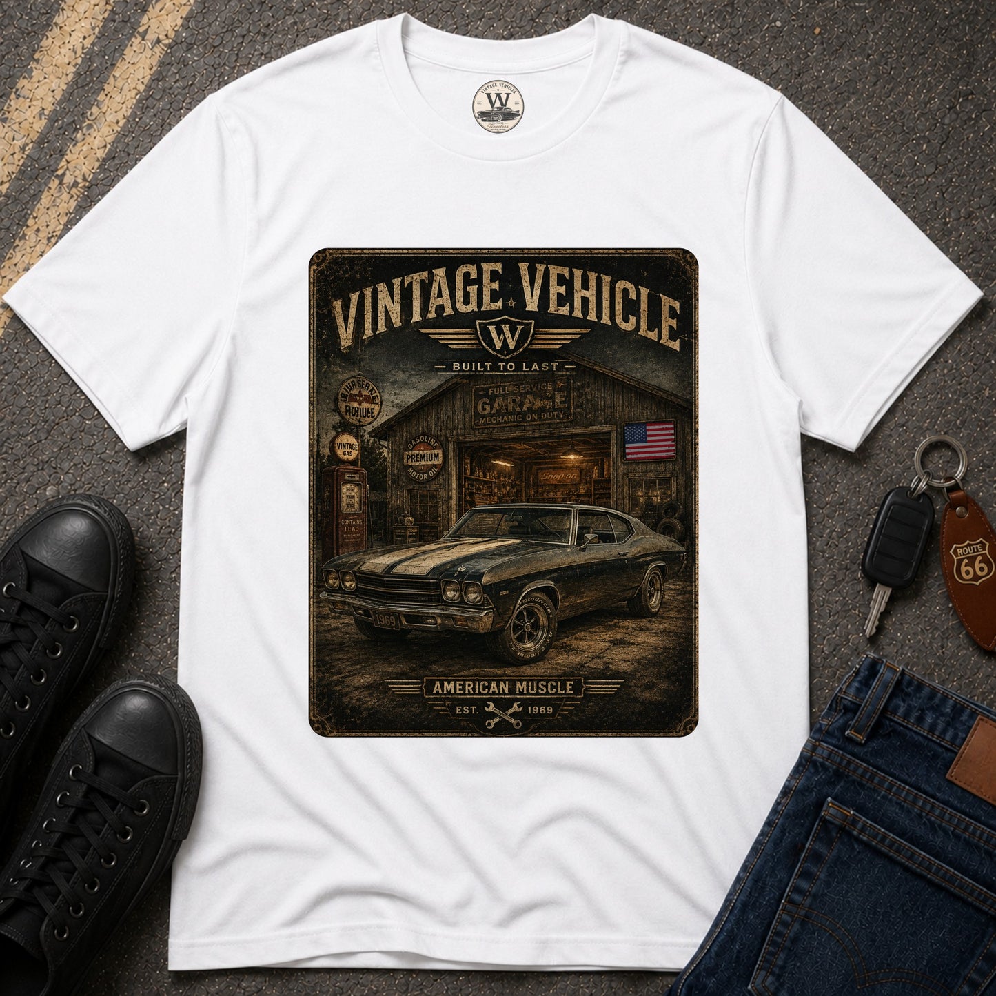 American Muscle Garage Tee