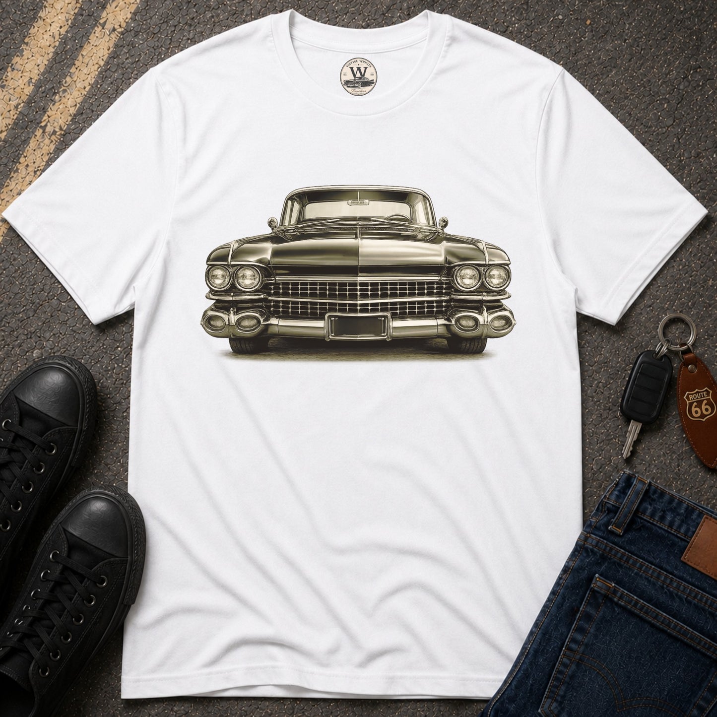 Classic 1950s American Car Graphic Tee