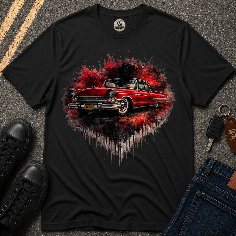 Crimson Cruiser – Classic Car Tee