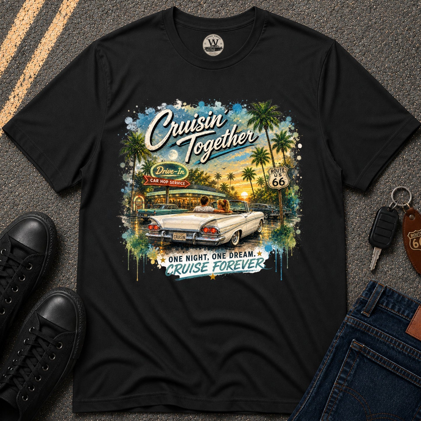 Cruisin' Together Vintage Convertible Tee