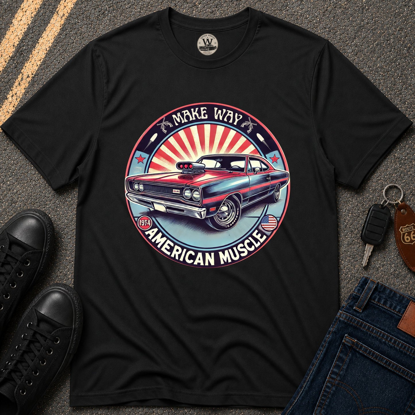 Make Way – American Muscle Car Tee