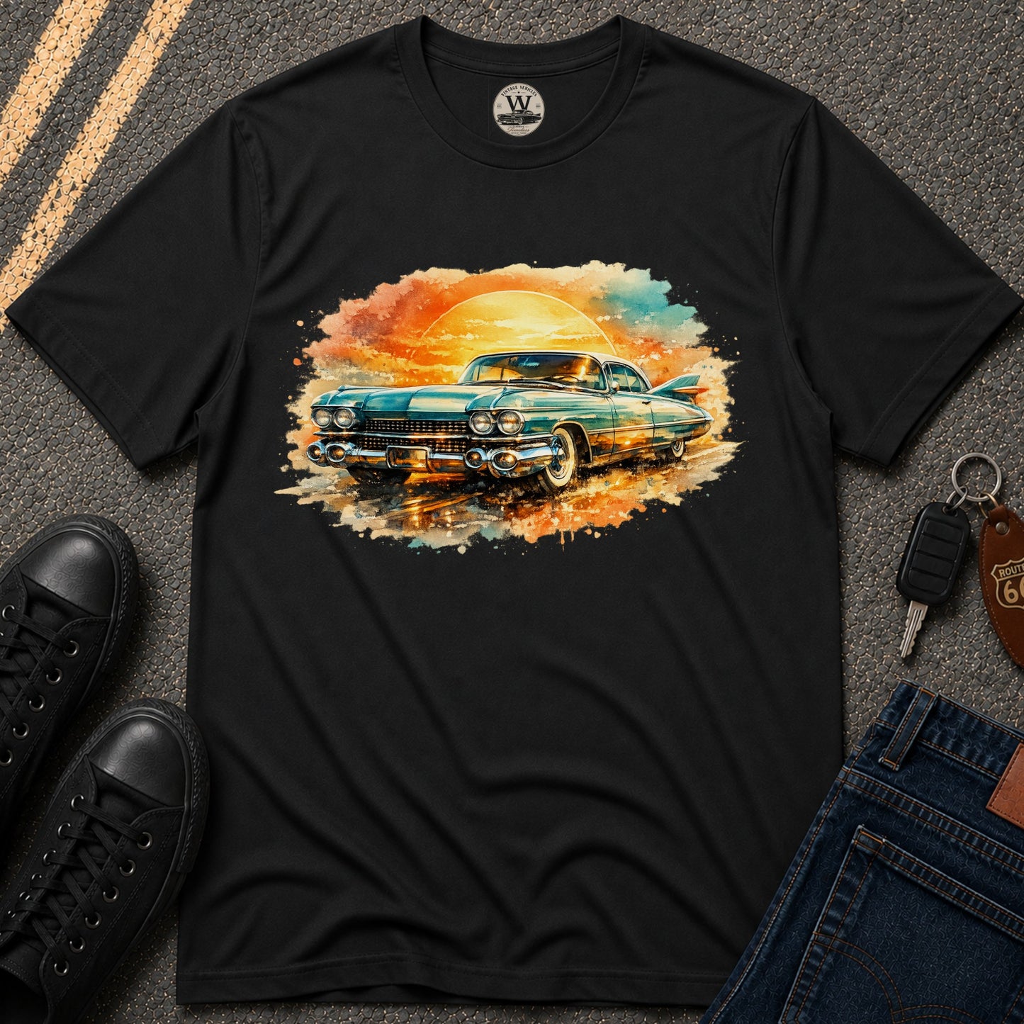Golden Sunset Cruiser Tee