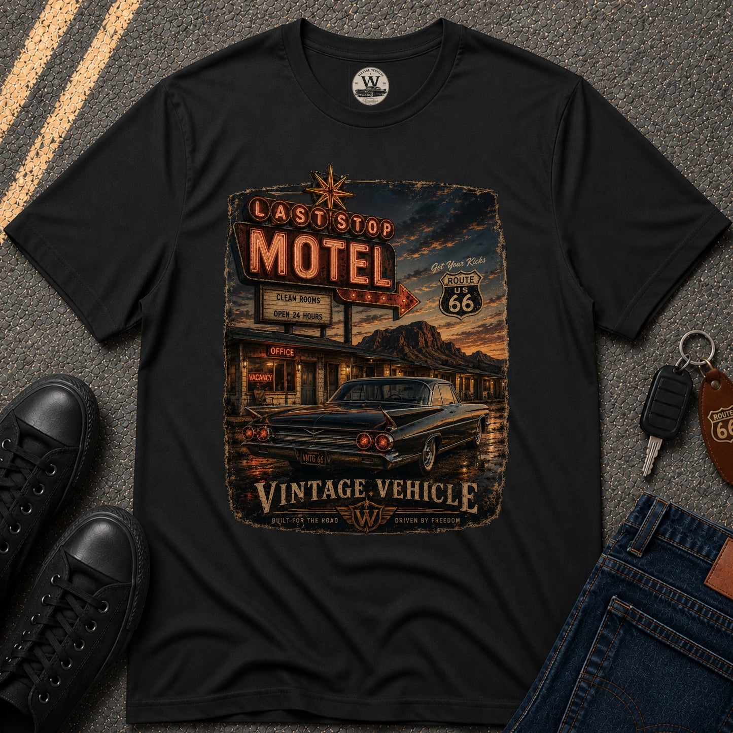 Last Stop Motel Tee