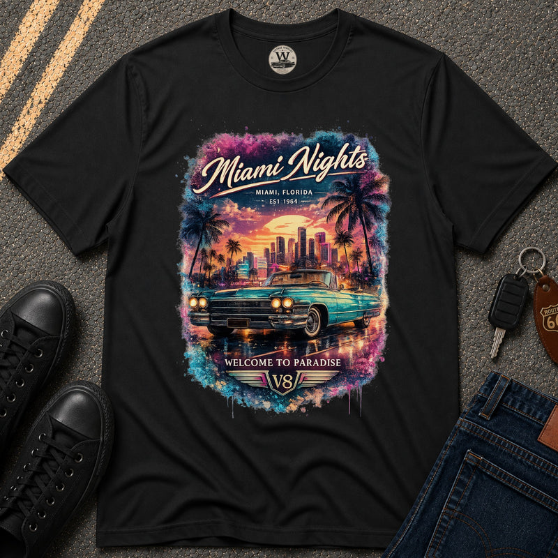 Miami Nights V8 Tee