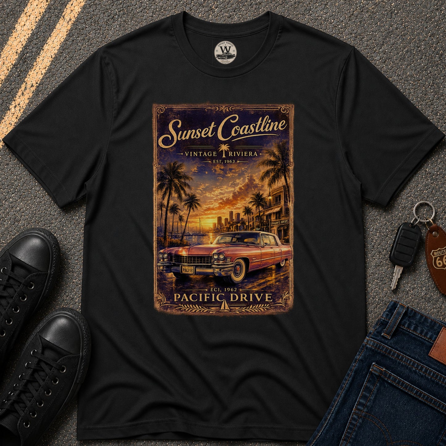 Sunset Coastline Tee