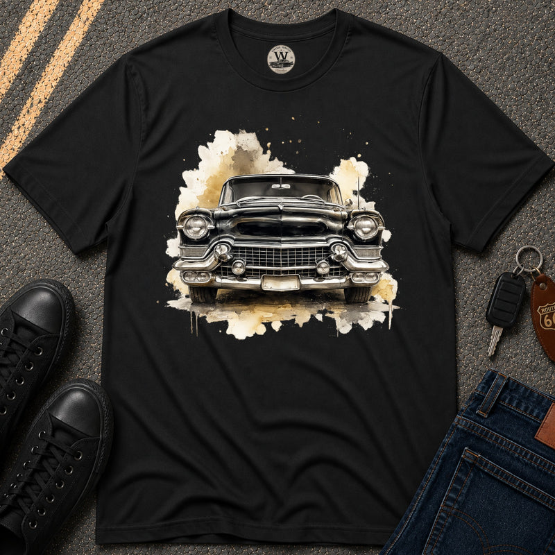 Vintage American Car Watercolor Graphic Tee