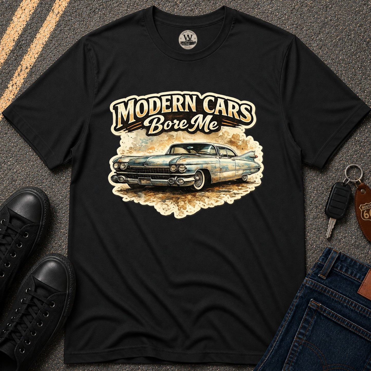 Modern Cars Bore Me Vintage Classic Car Tee
