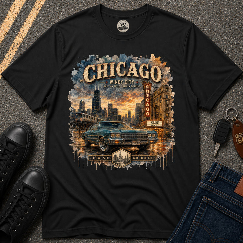 Chicago Streets & Steel Tee