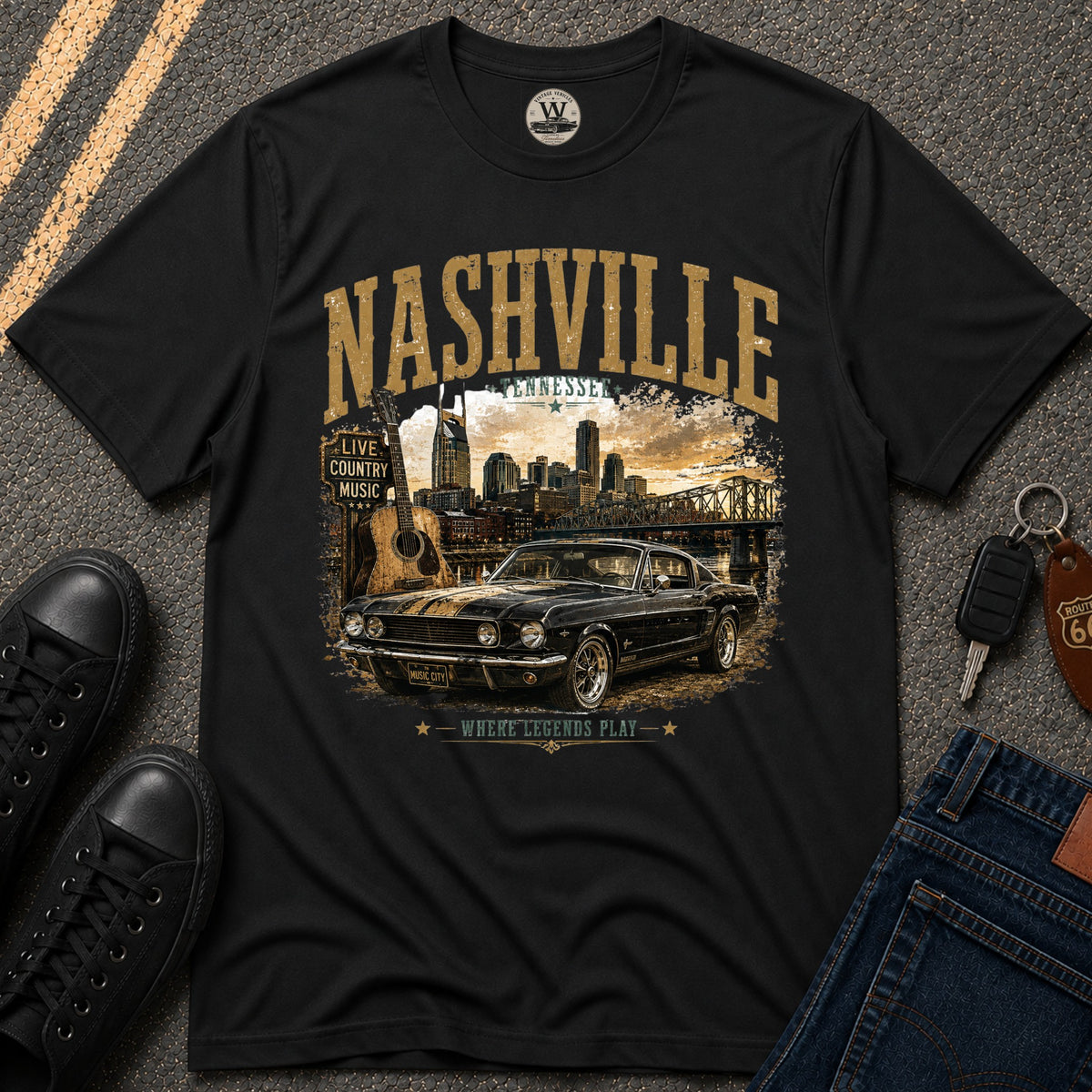 Nashville Classic Car T-Shirt