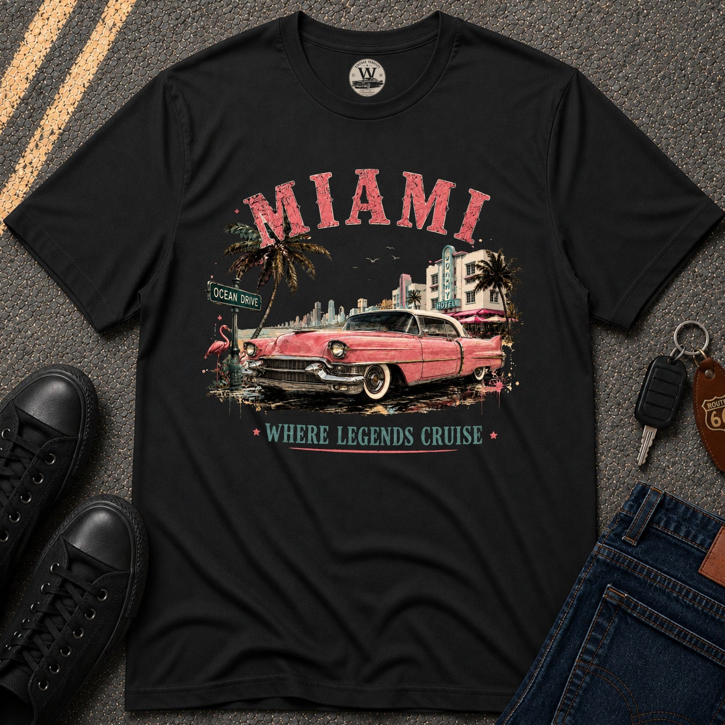 Miami Legends Car T-Shirt