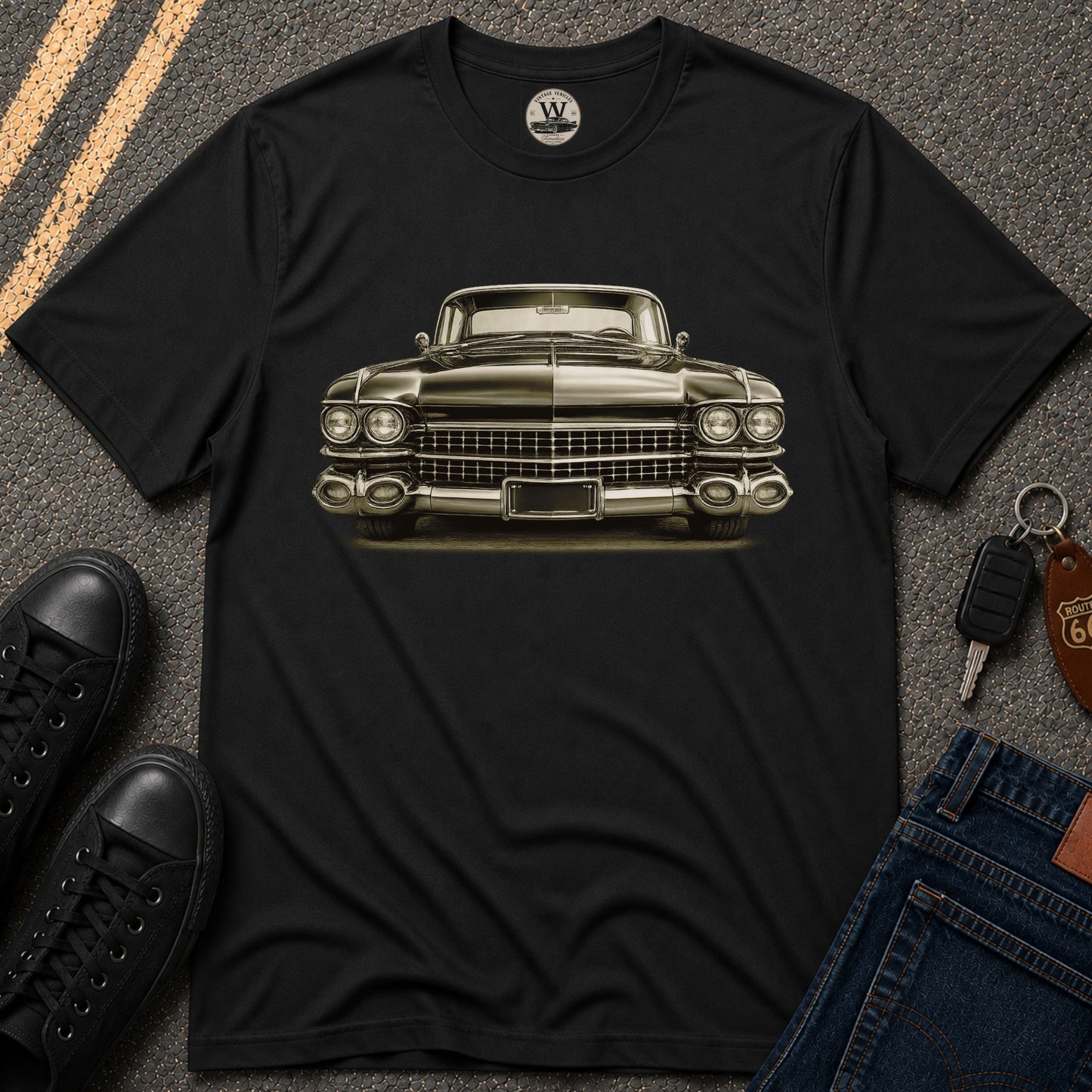 Classic 1950s American Car Graphic Tee