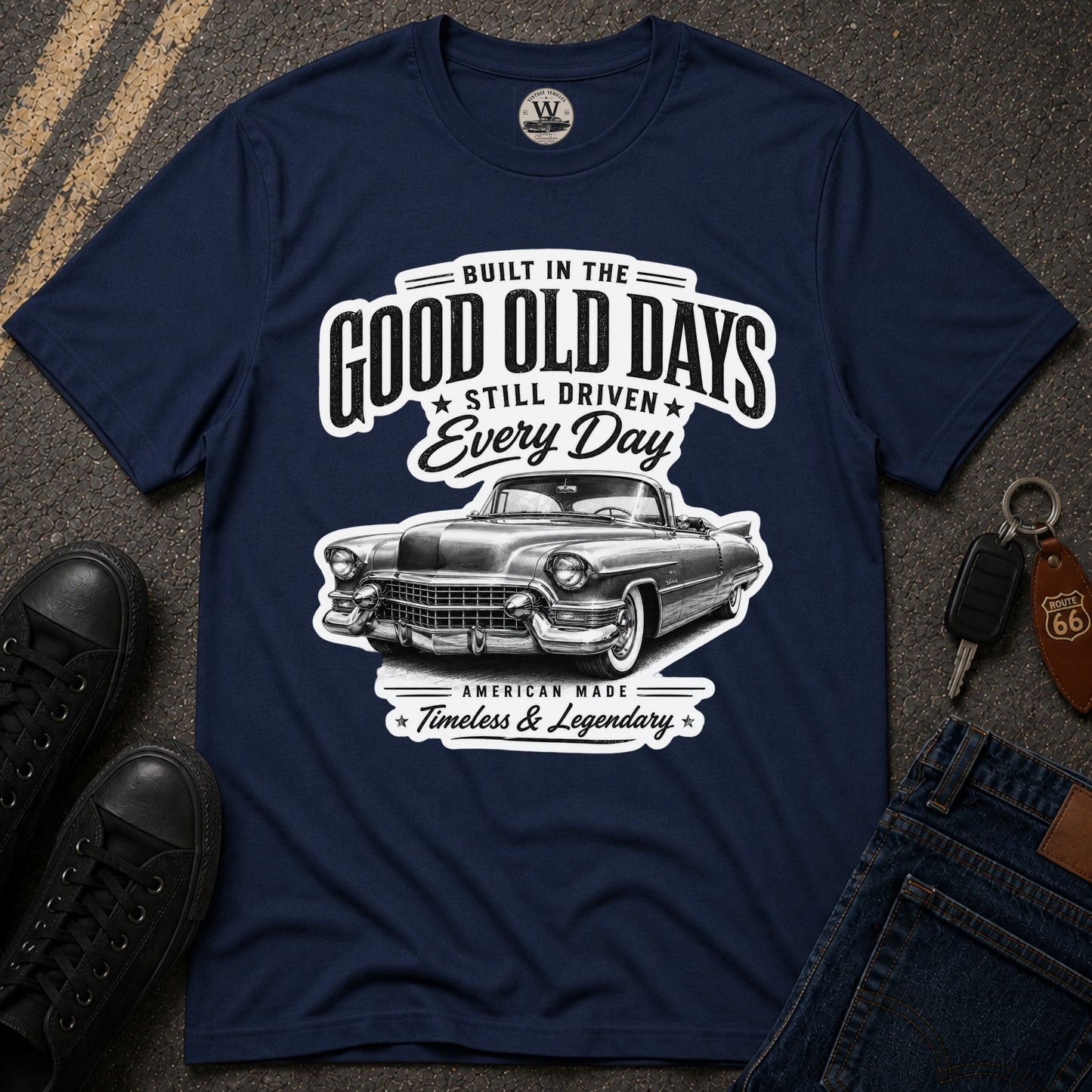 Built In The Good Old Days – Classic Car Tee
