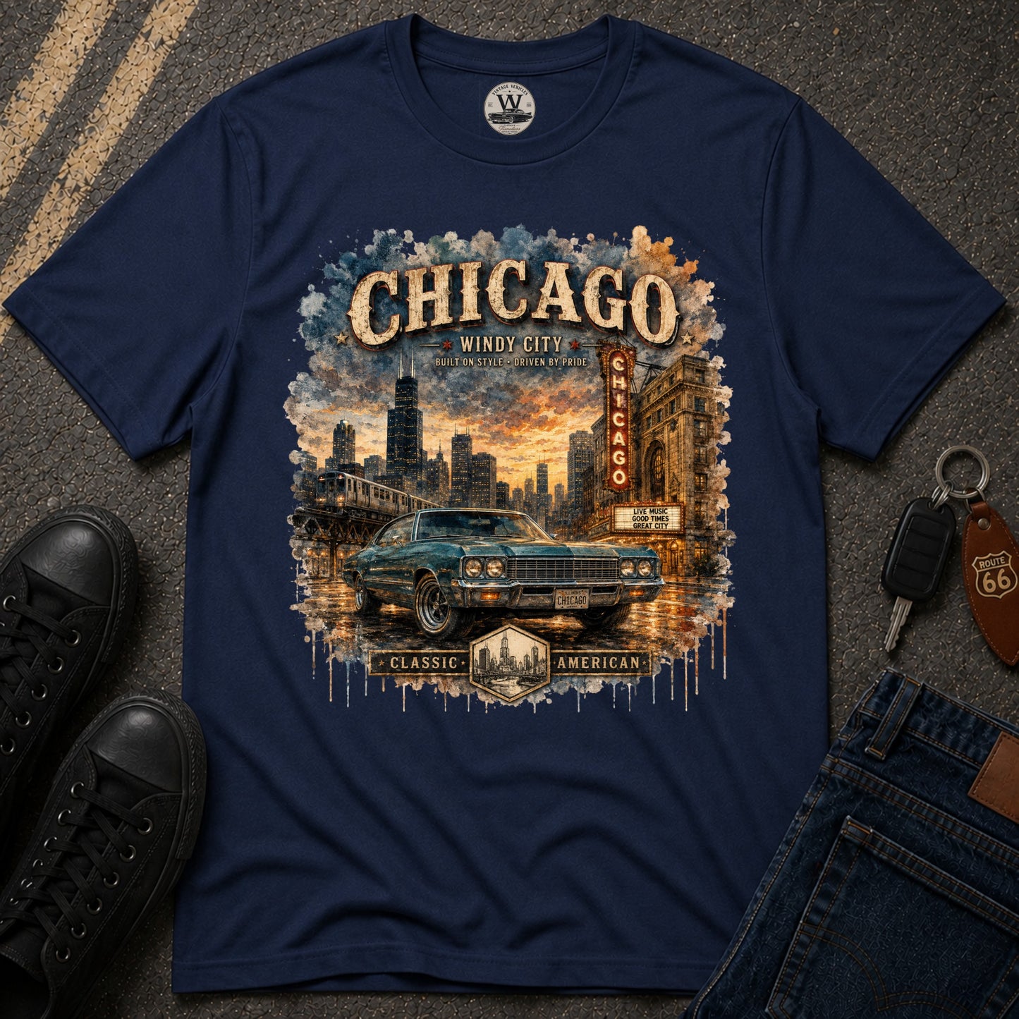Chicago Streets & Steel T-Shirt