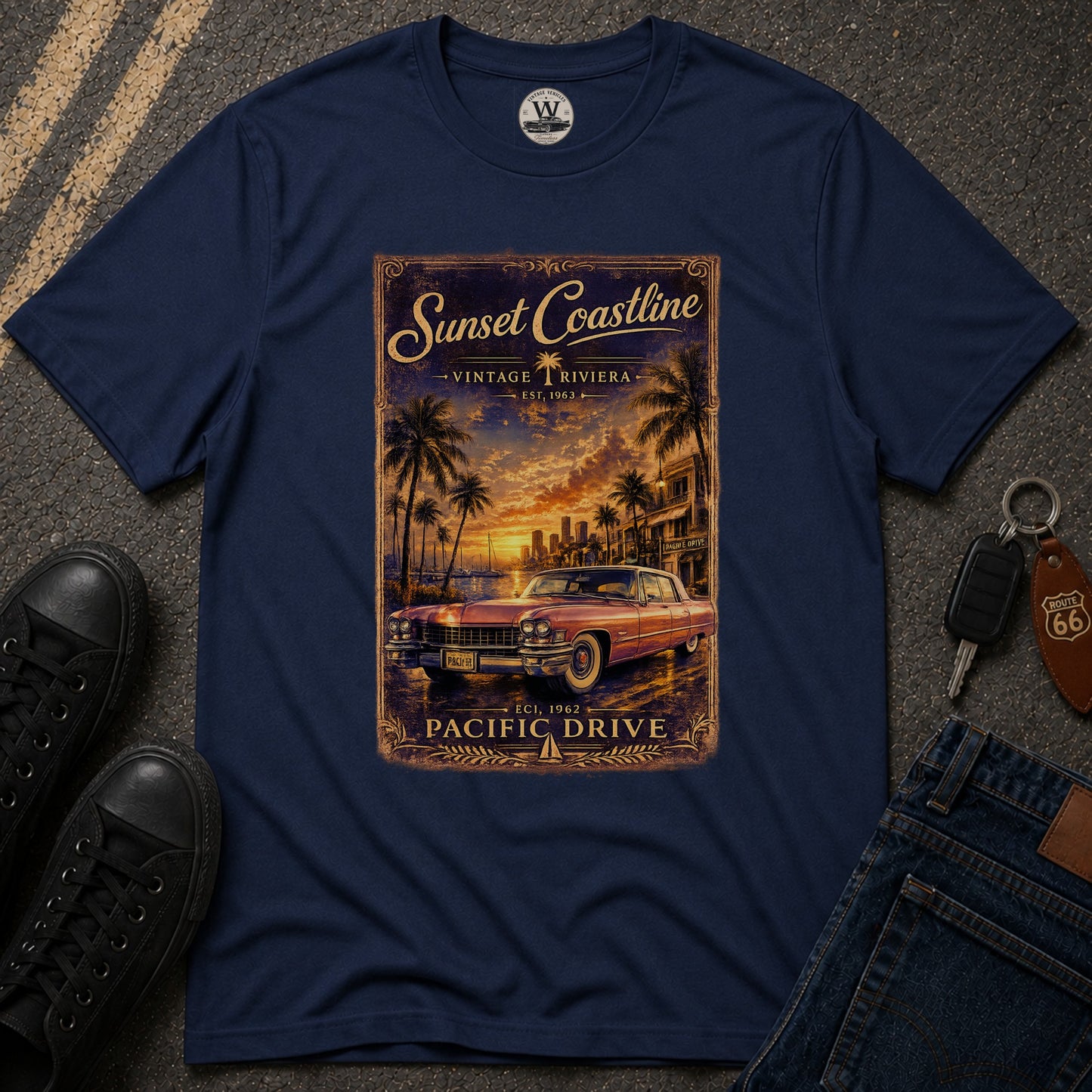 Sunset Coastline Tee