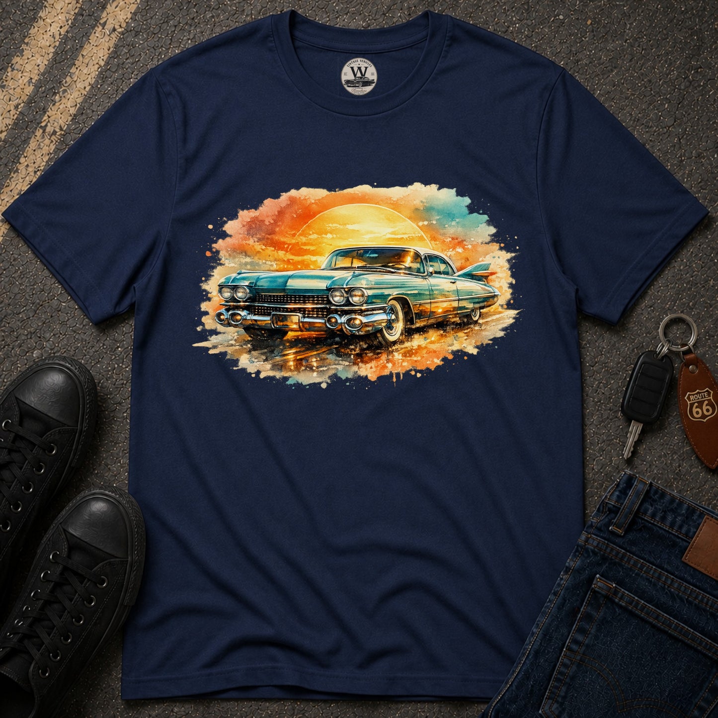 Golden Sunset Cruiser Tee