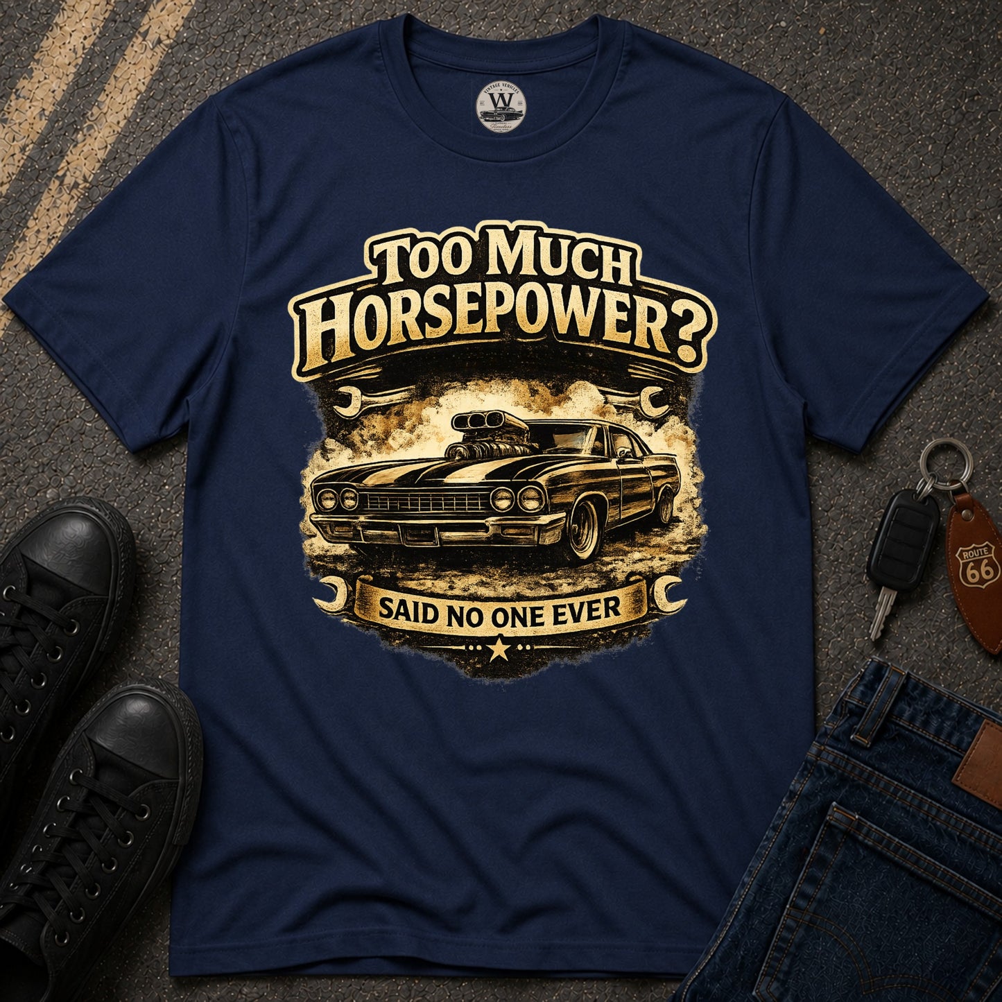 Too Much Horsepower — Classic Car Tee