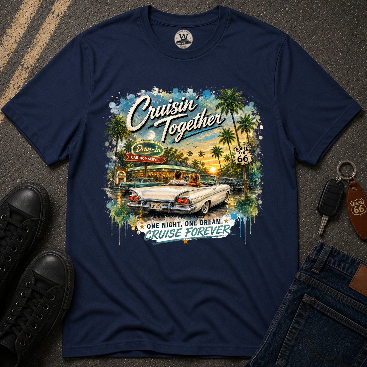 Cruisin' Together Vintage Convertible Tee