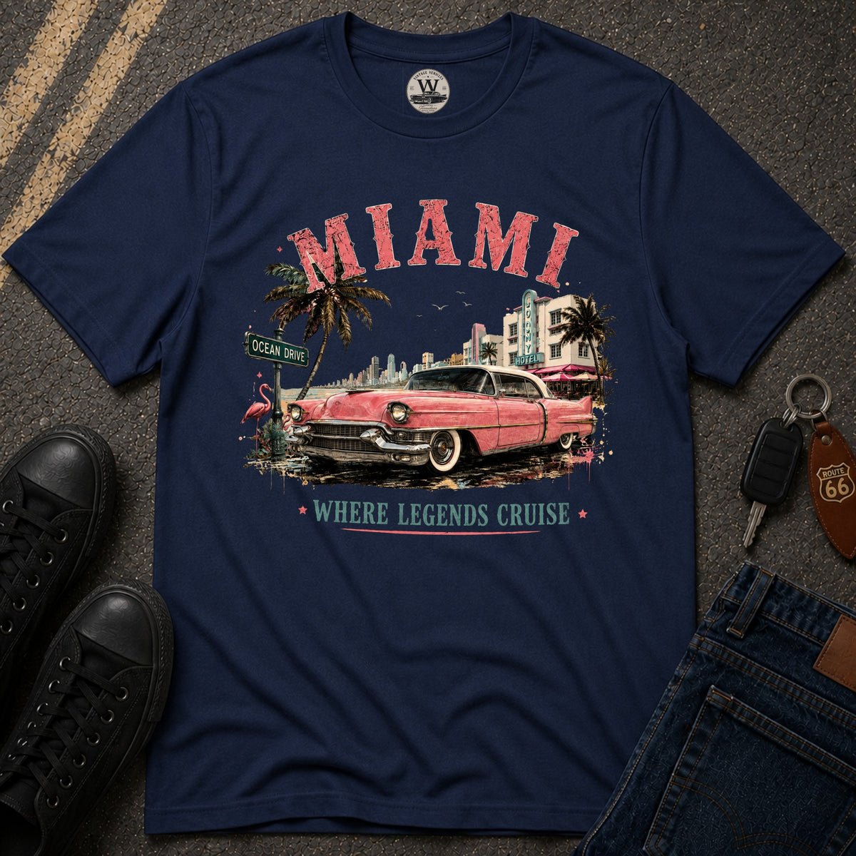 Miami Legends Car T-Shirt