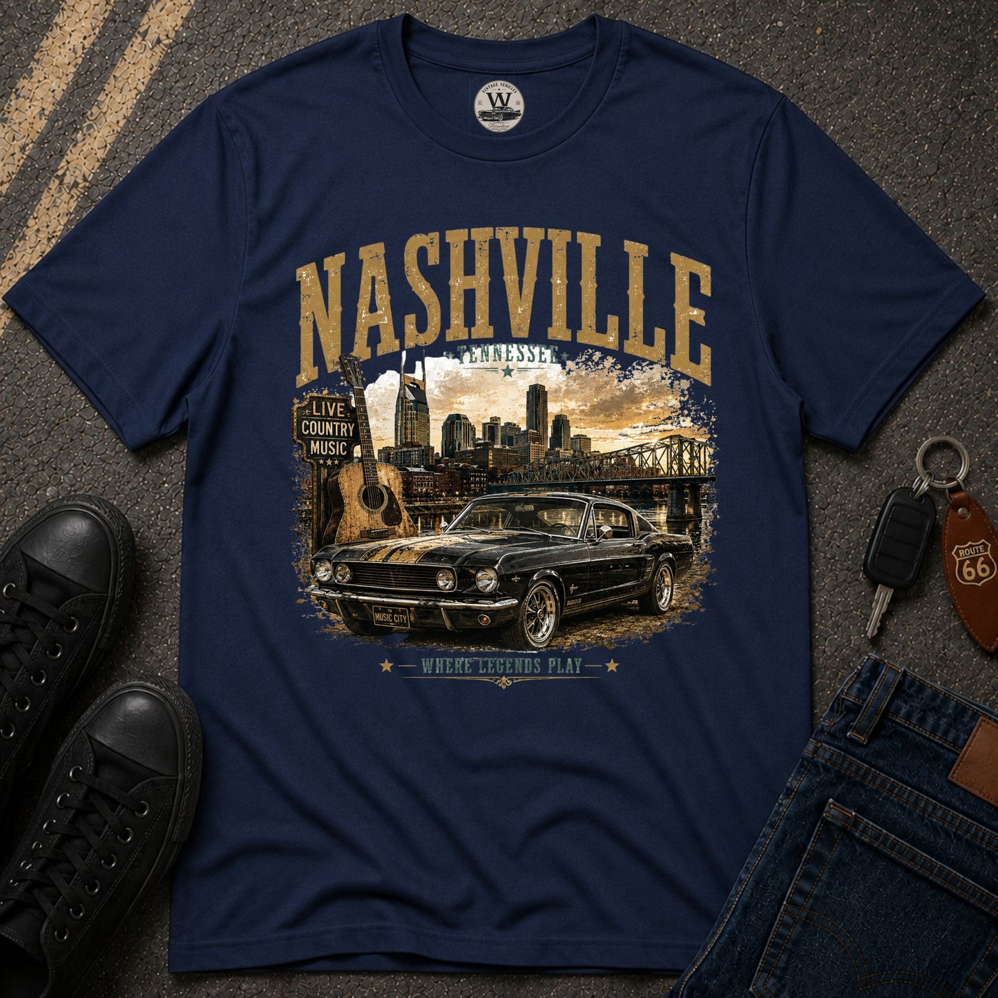 Nashville Classic Car T-Shirt