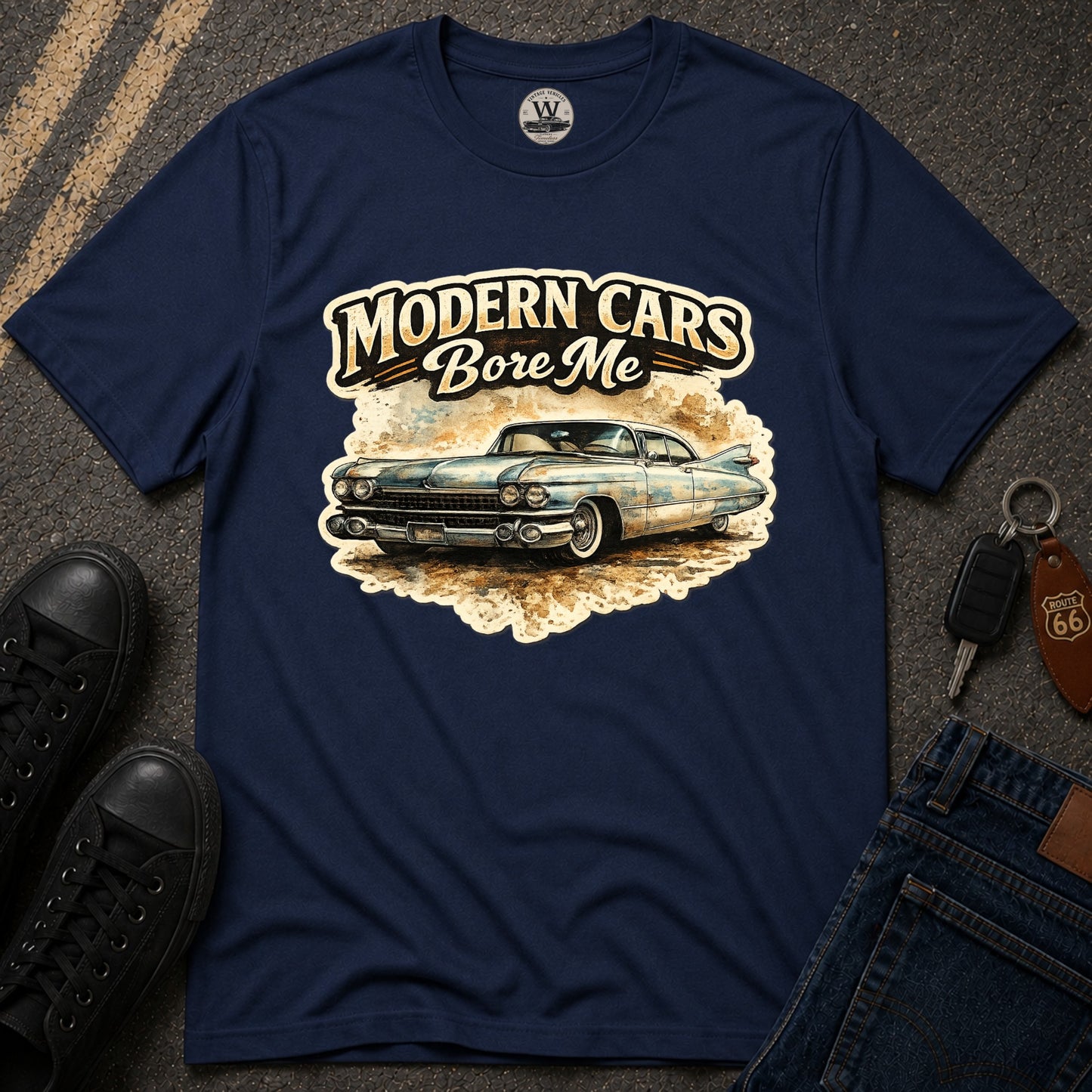 Modern Cars Bore Me Vintage Classic Car Tee