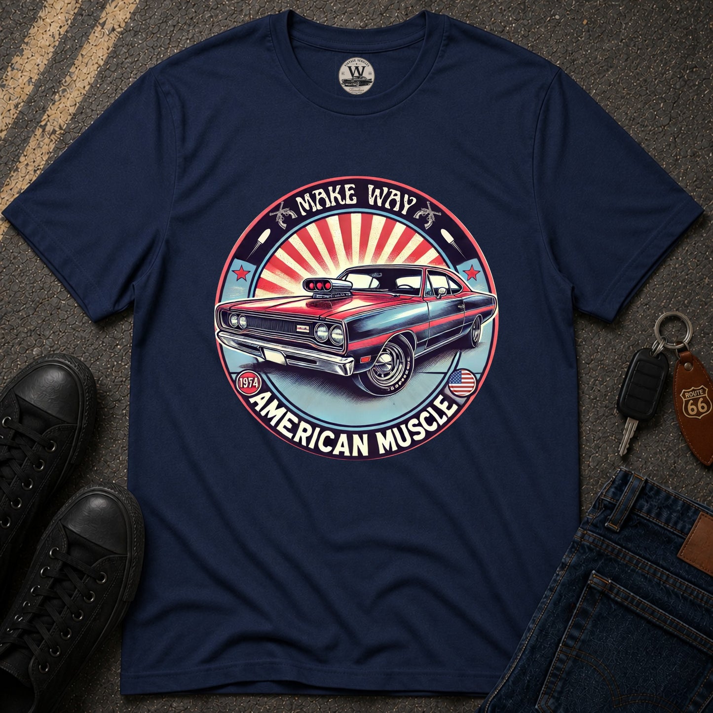 Make Way – American Muscle Car Tee