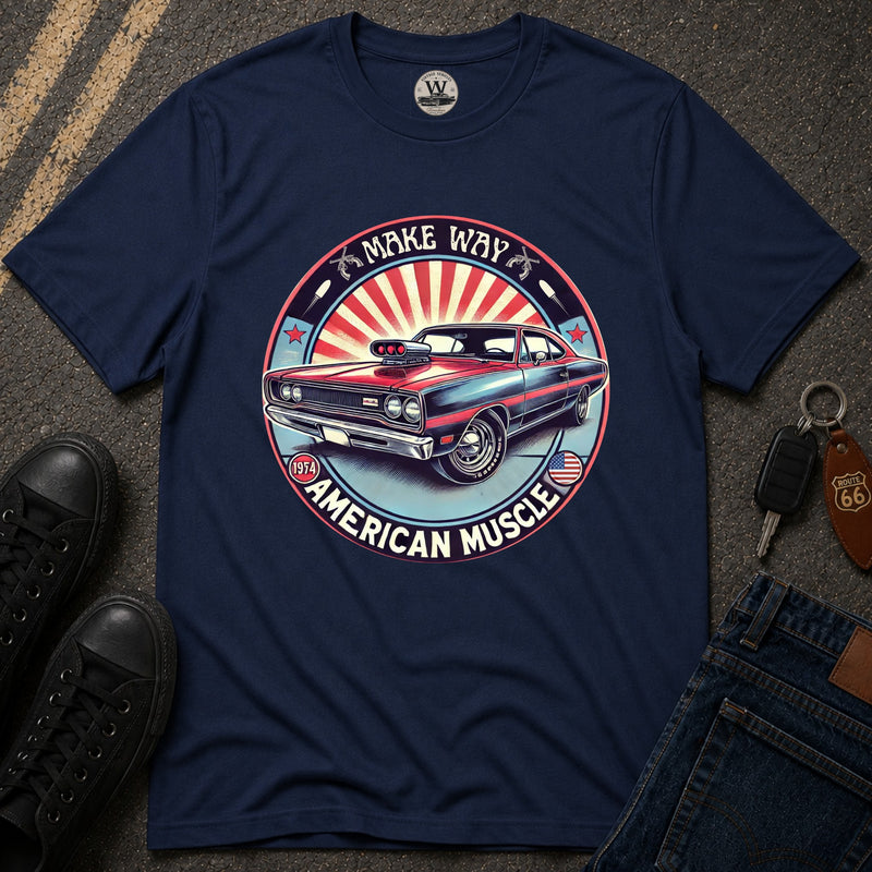 Make Way – American Muscle Car Tee