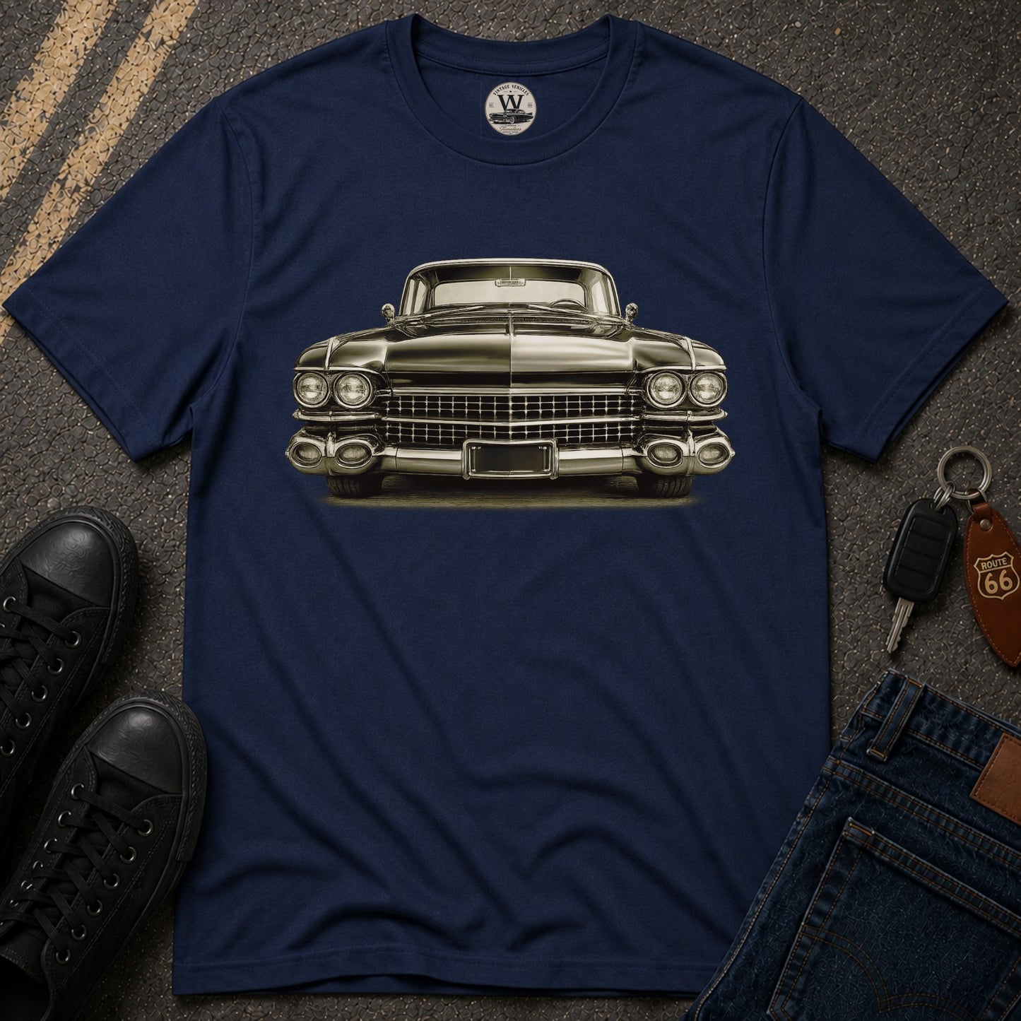 Classic 1950s American Car Graphic Tee