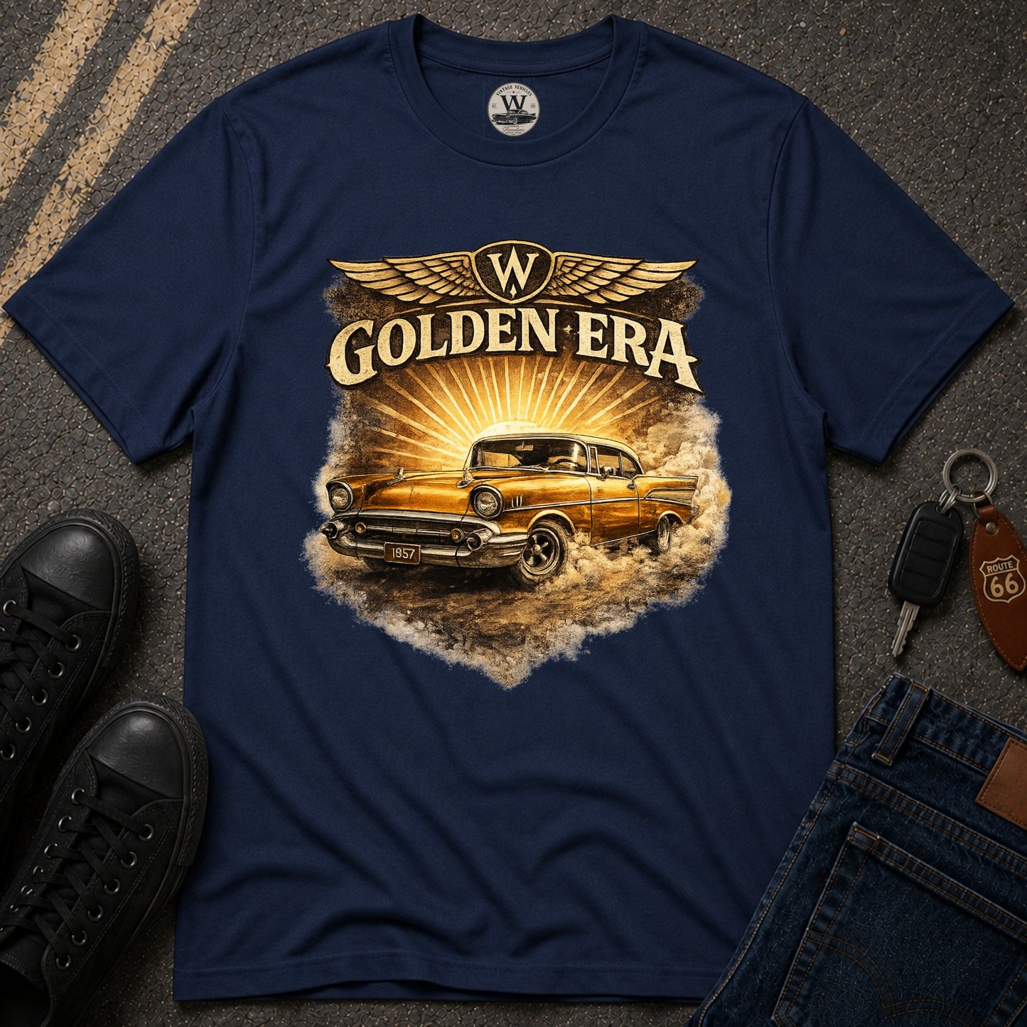 Golden Era – Classic Car Tee