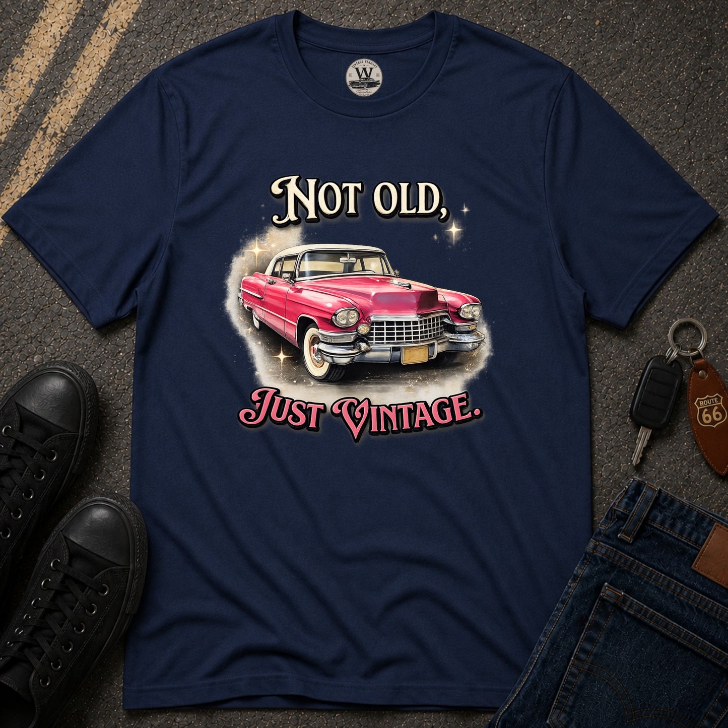 Not Old, Just Vintage – Classic Car Tee