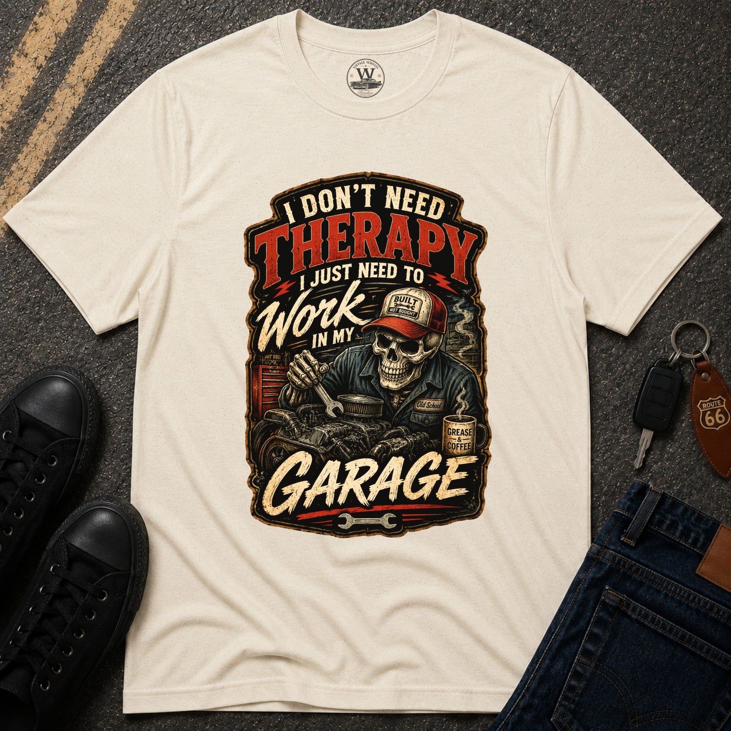 I Don't Need Therapy – Garage Mechanic Tee