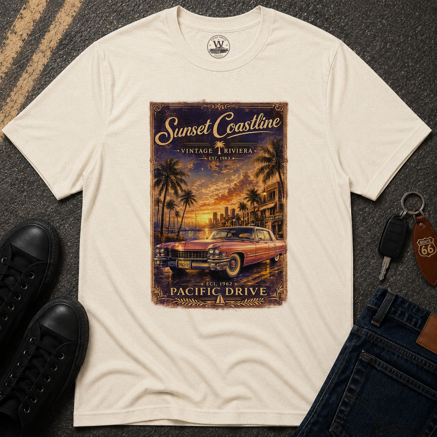 Sunset Coastline Tee