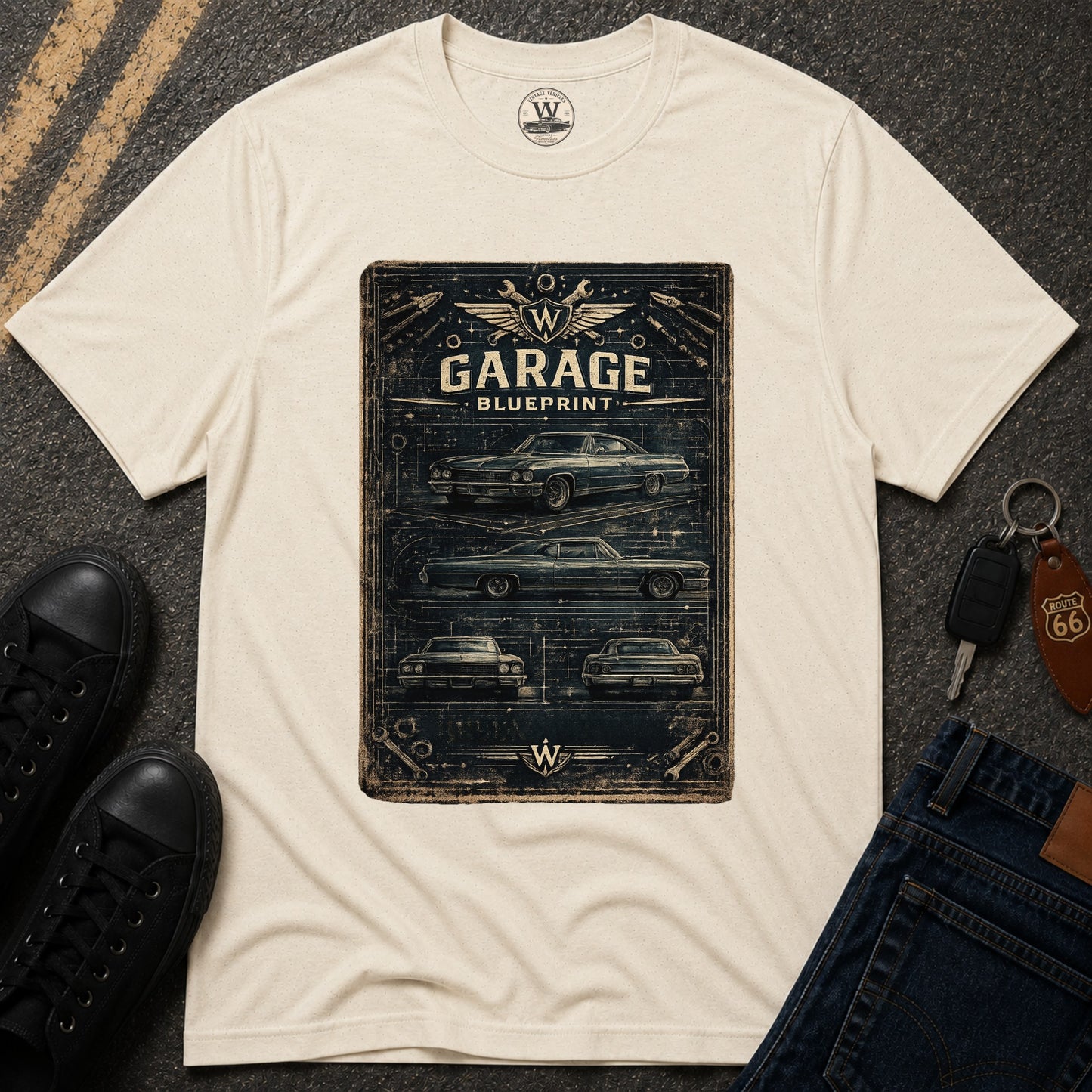 Garage Blueprint Tee