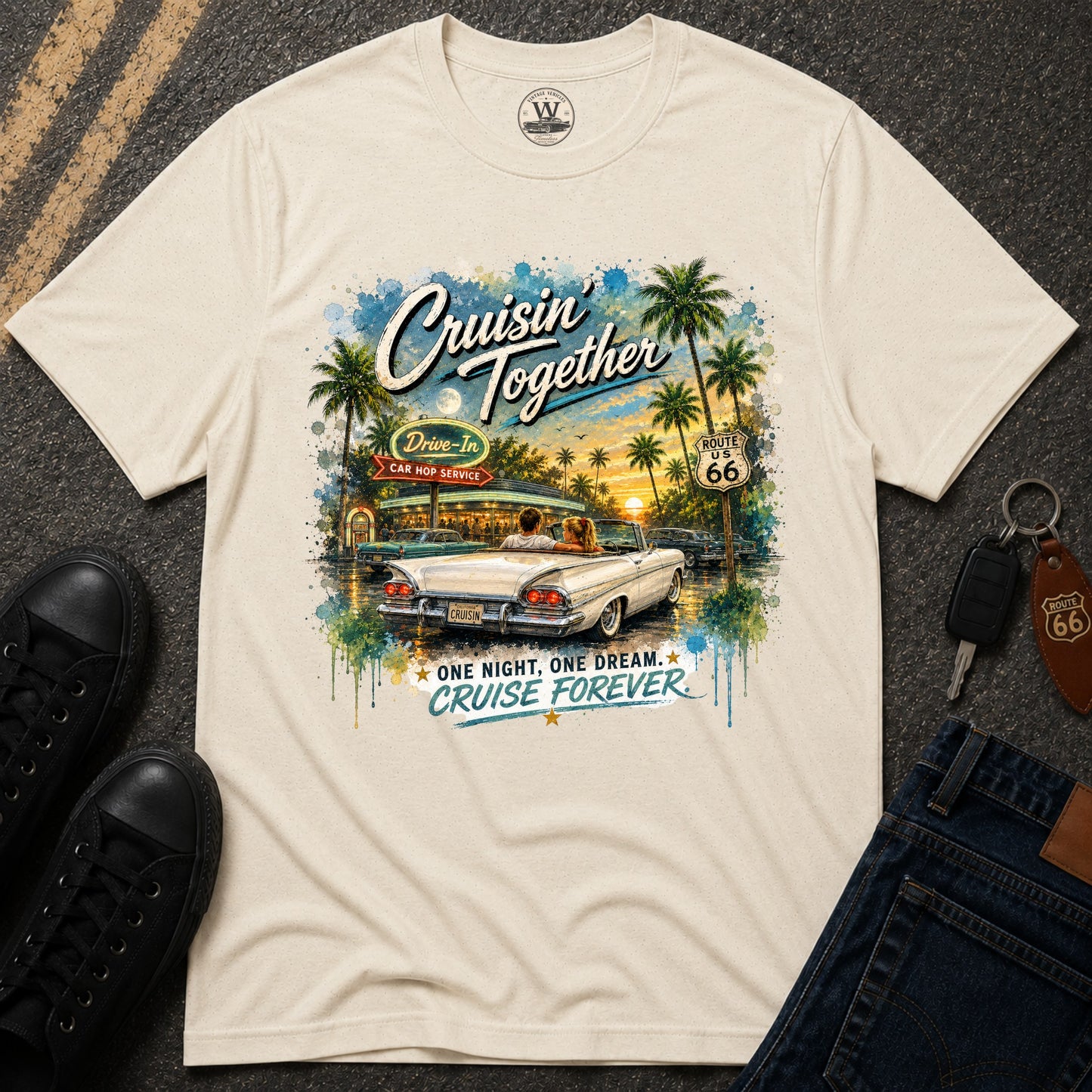 Cruisin' Together Vintage Convertible Tee