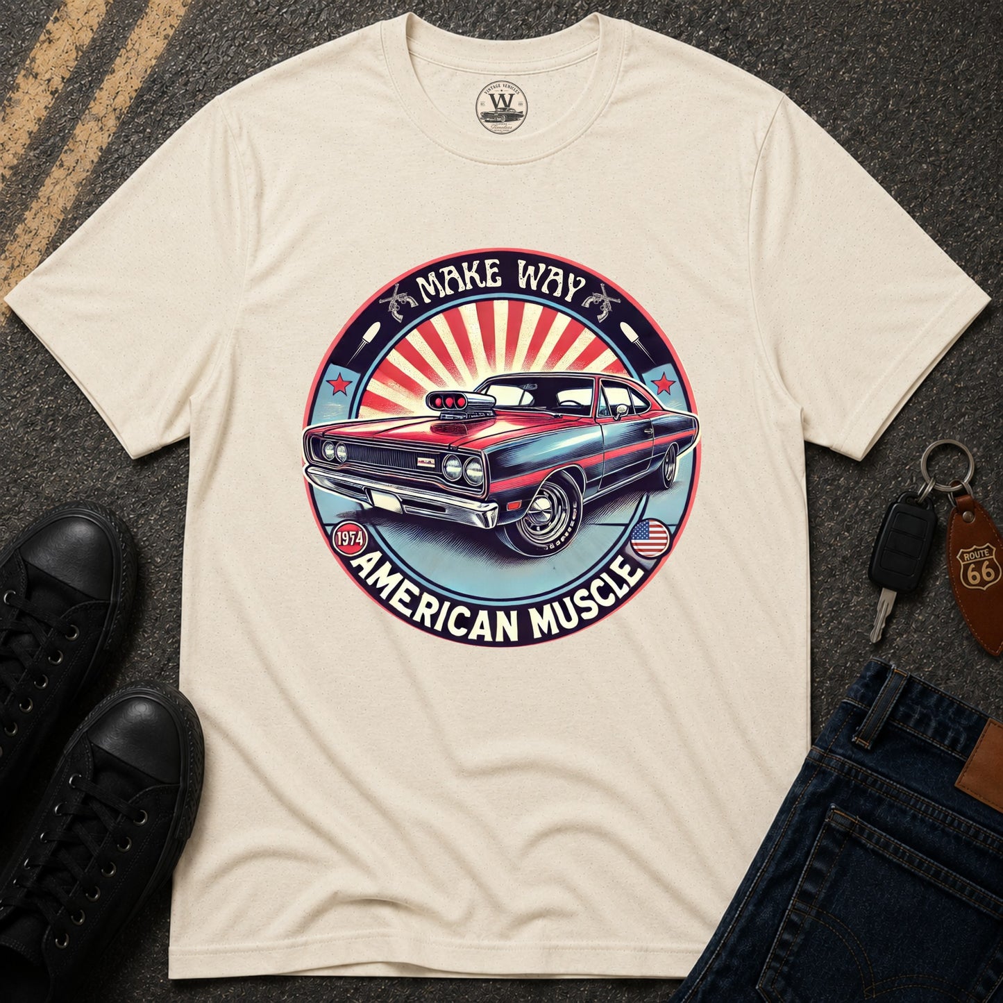 Make Way – American Muscle Car Tee